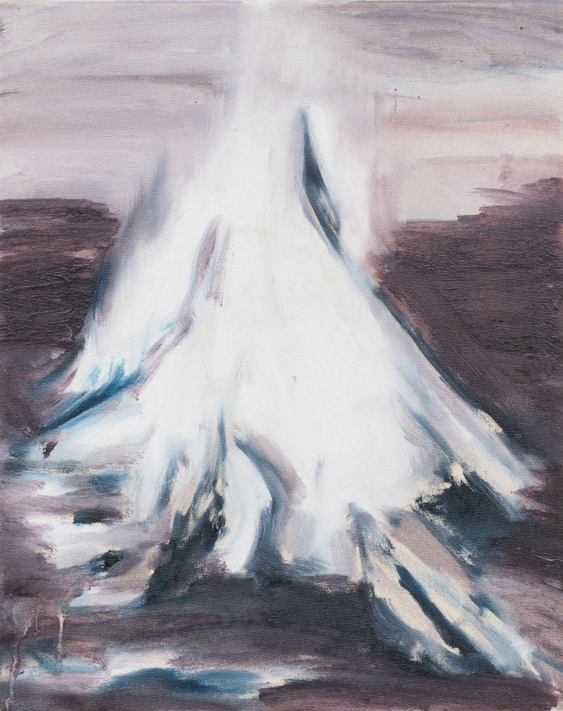 lit your fire, 2025, 40 x 32 cm, Öl auf Leinwand