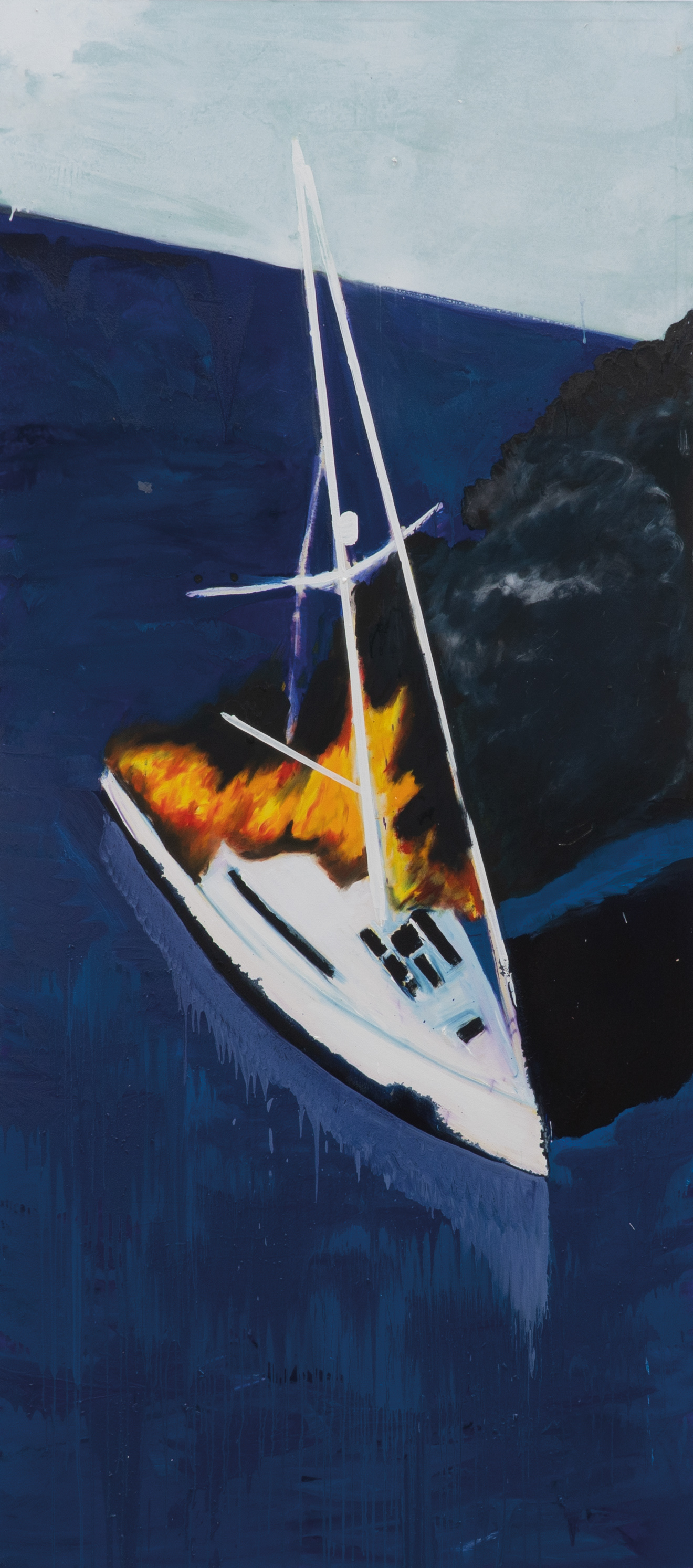 luxury fire, Öl auf Leinwand, 300 x 150cm