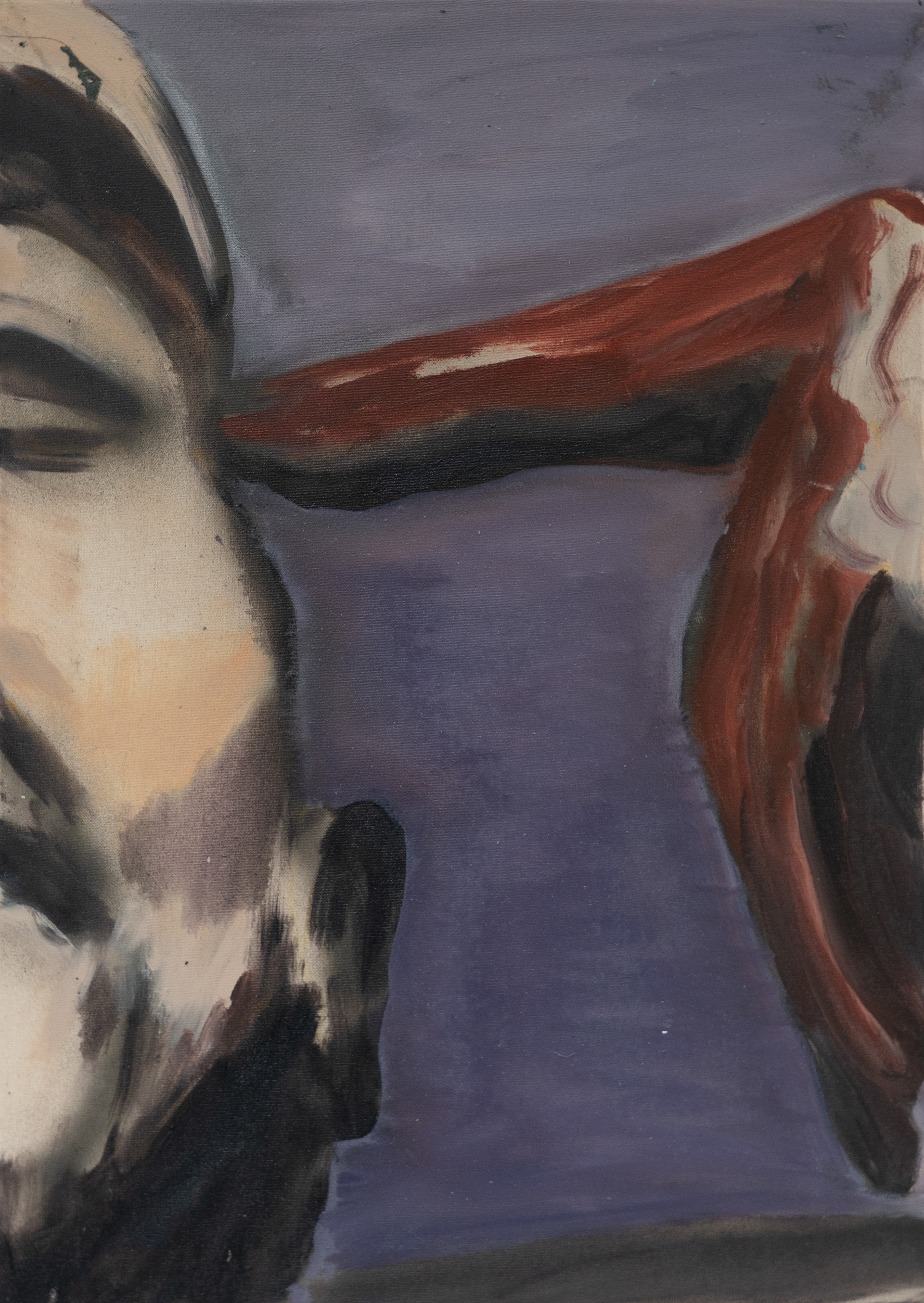 touchscreen, 2026, 50 x 40 cm, Öl auf Baumwolle