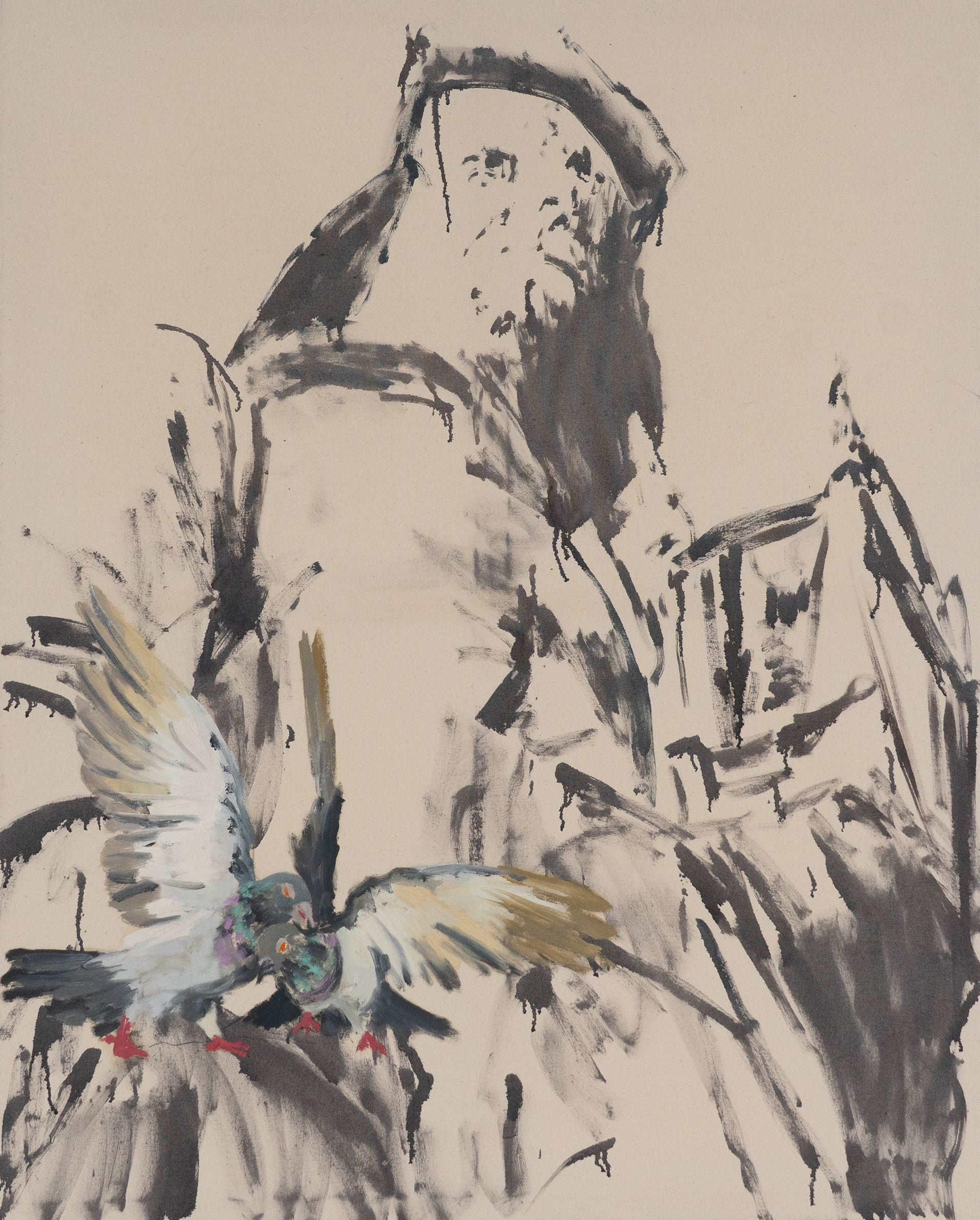 uhrmacher, Öl auf Leinwand, 150 x 120 cm