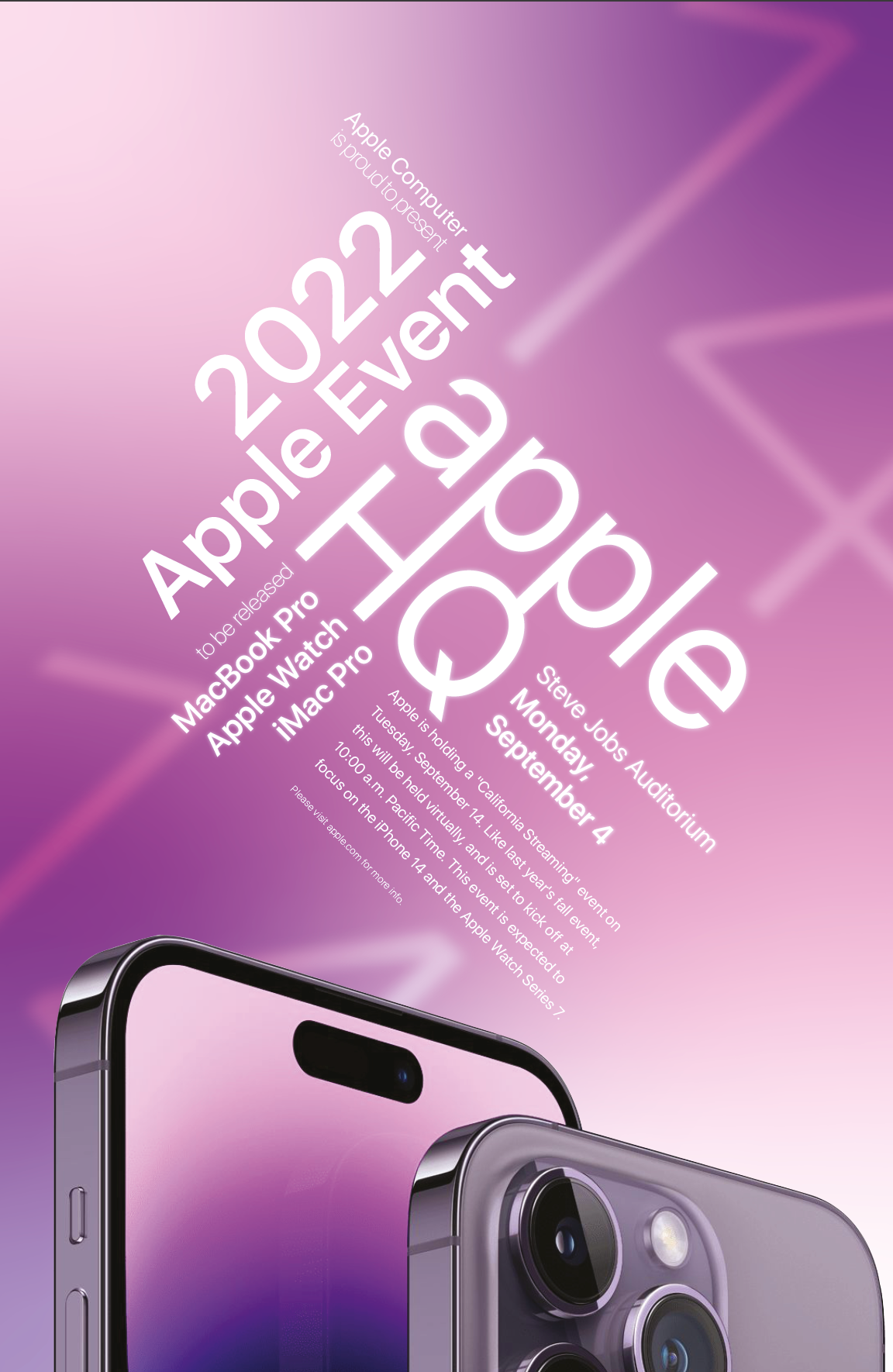 2022 Apple Event Poster - Class Project