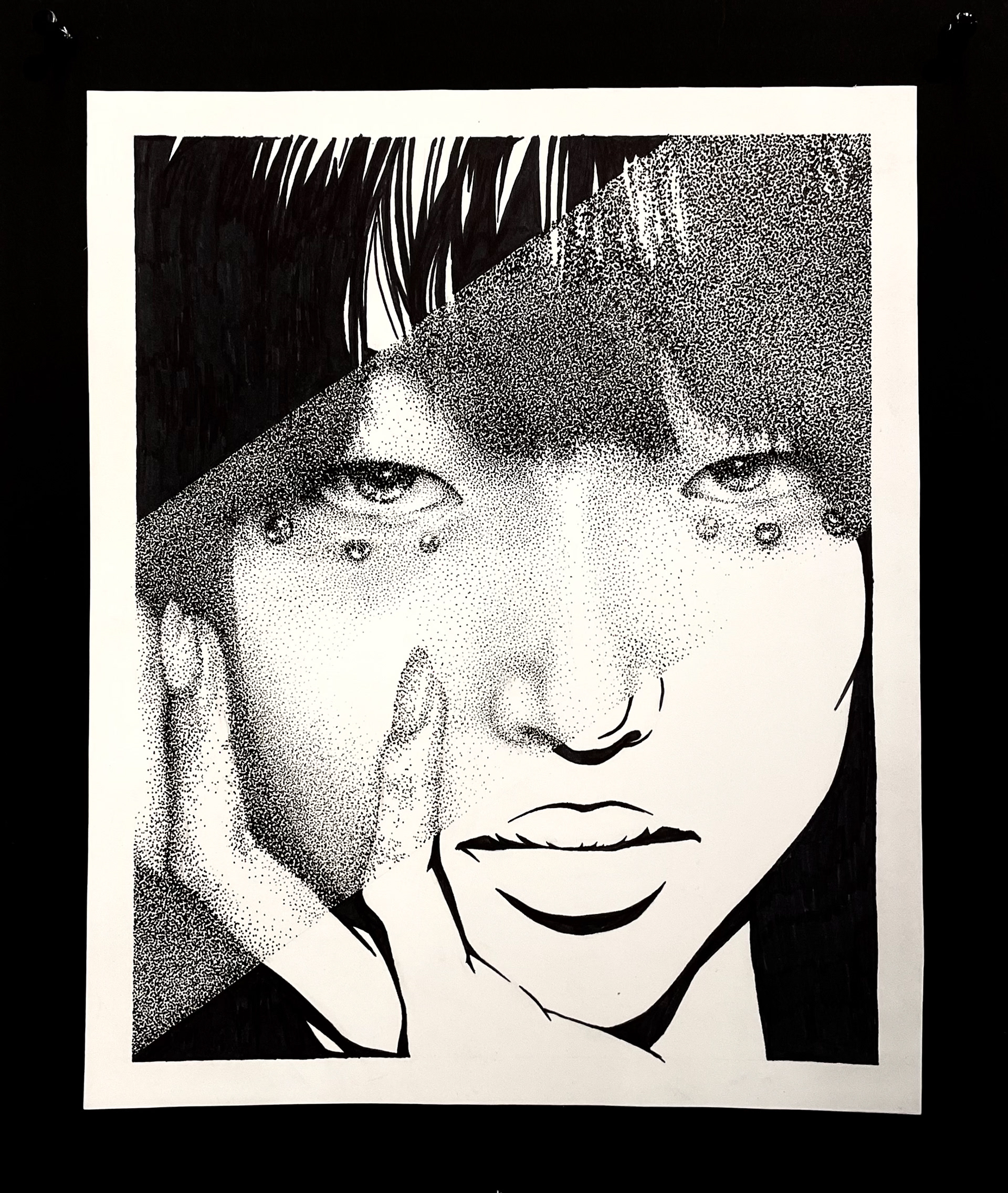 Sora Choi - portrait in pen