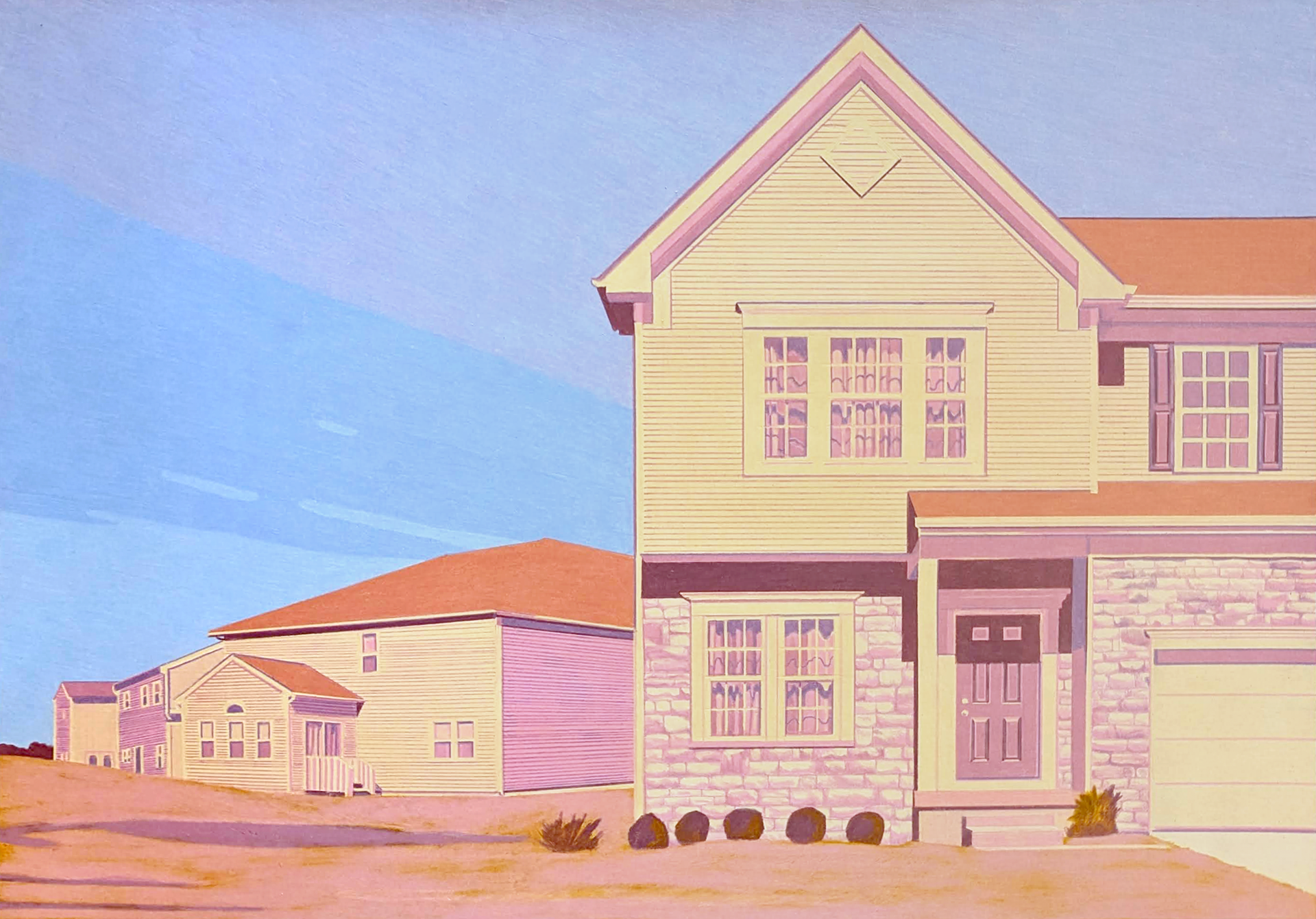 Johnstown OH, Colored pencil on paper, 18 x 24 inches, 2023