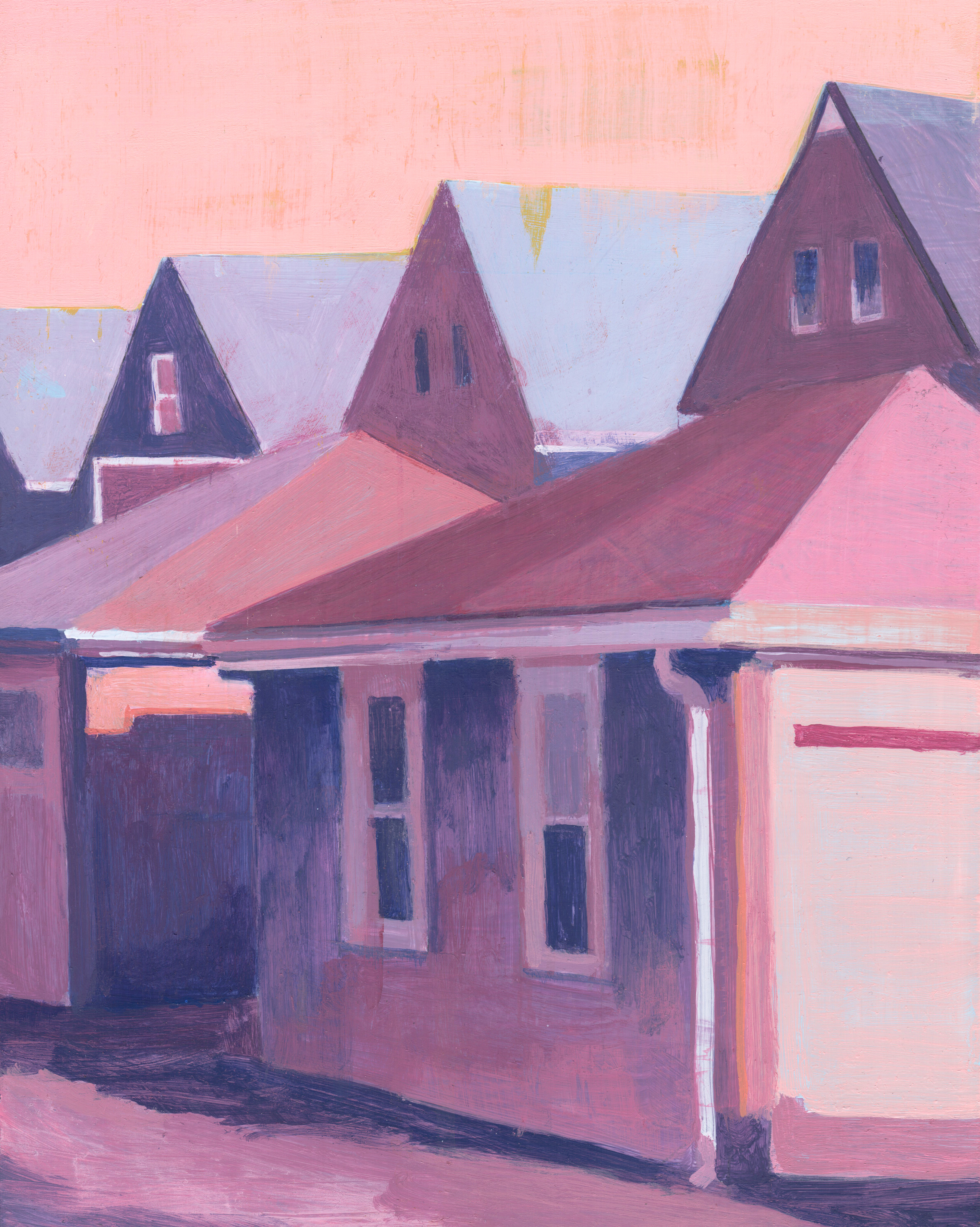 Vide Et Vade, Acrylic on panel, 9 x 12 inches
