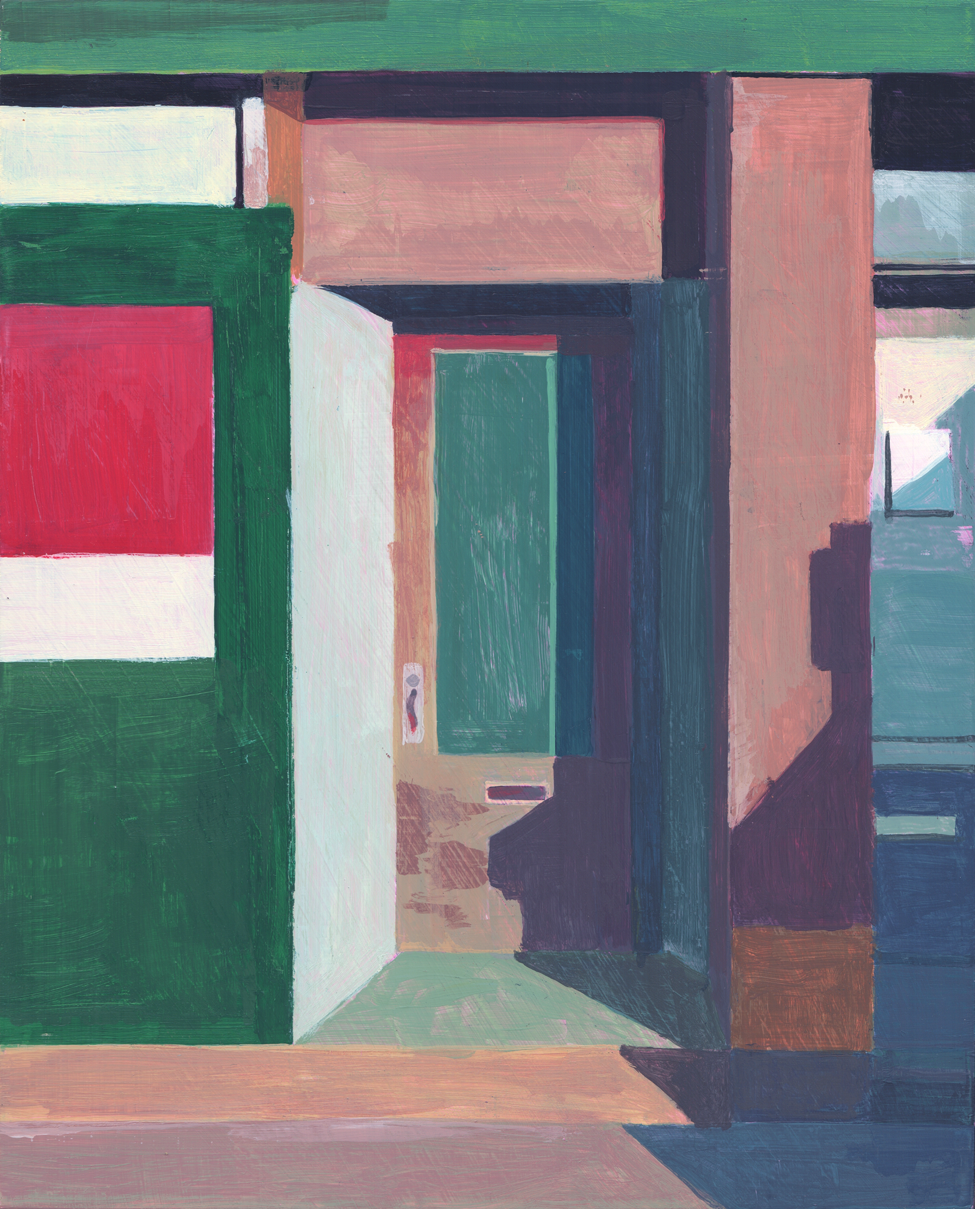 Acrylic on panel, 8 x 10 inches