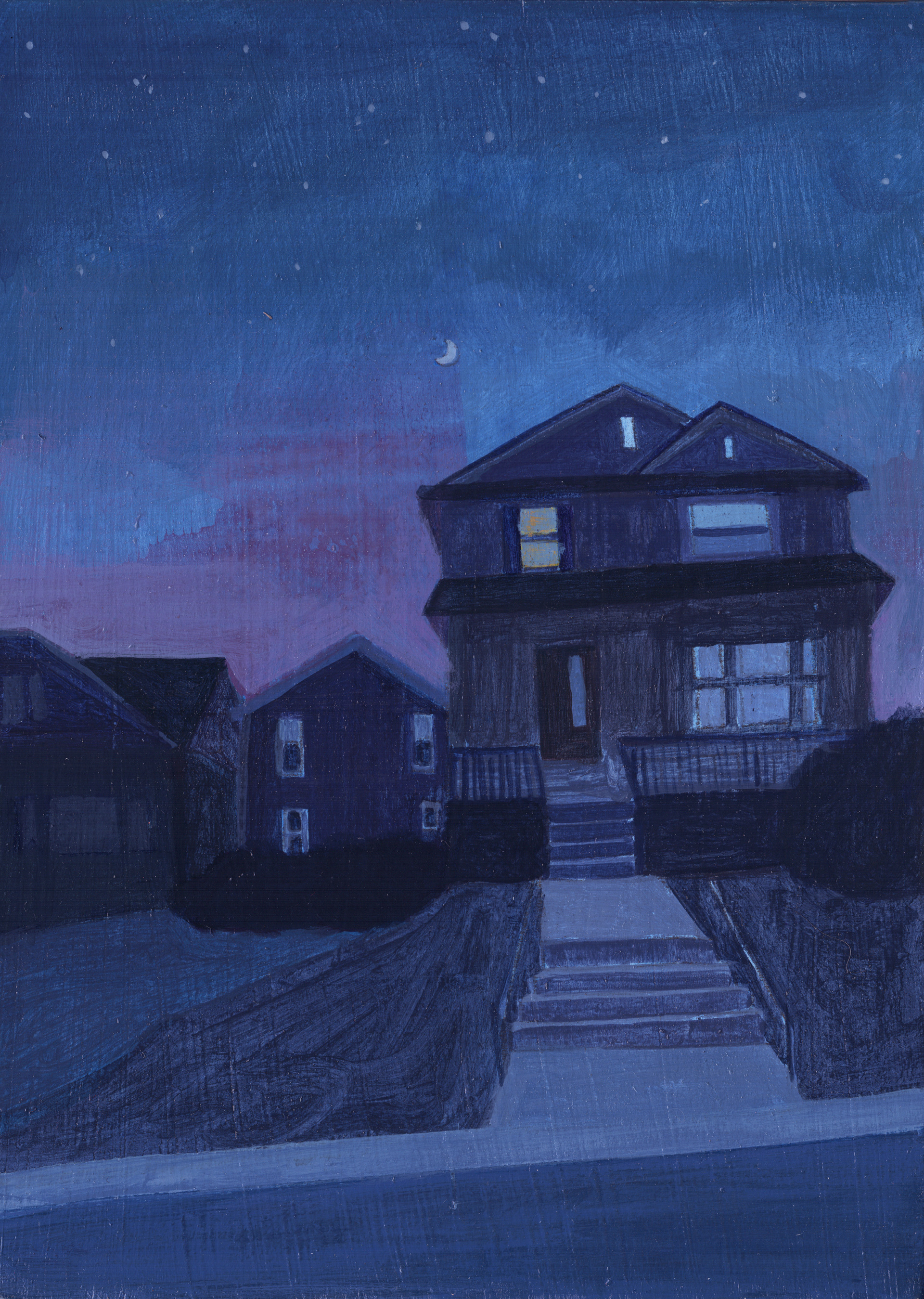 Acrylic on panel, 5 x 7 inches