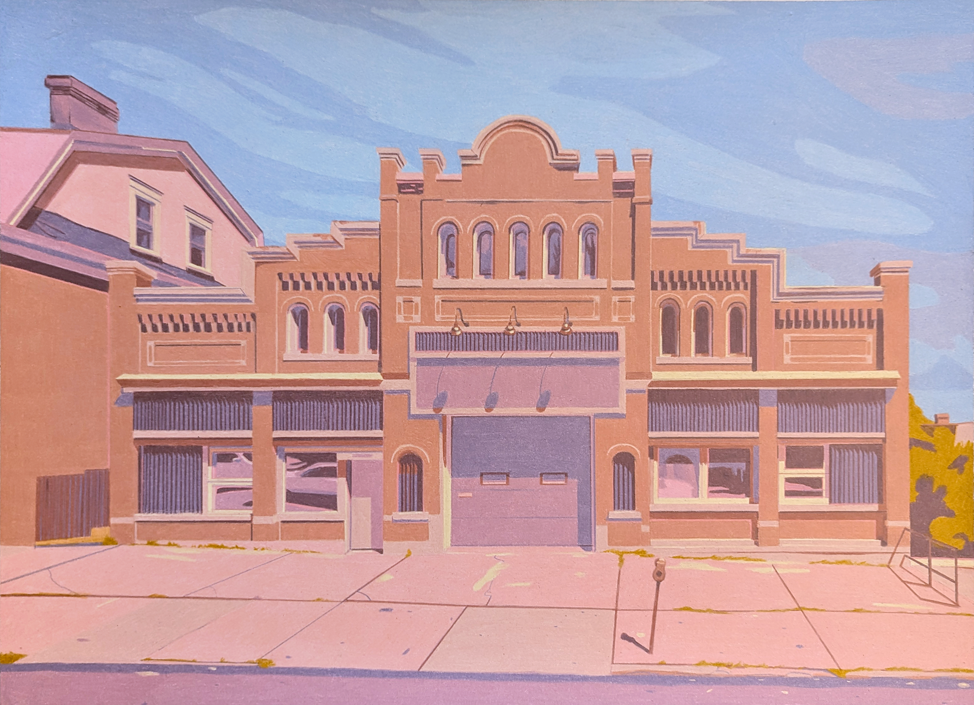 Brownsville Road, Colored pencil on paper, 18 x 24 inches, 2023