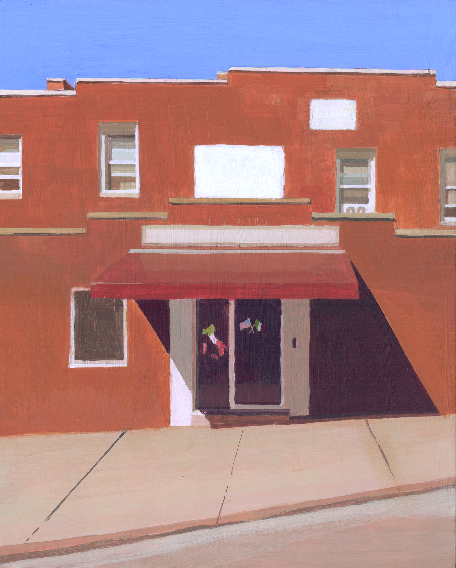 Acrylic on panel, 8 x 10 inches