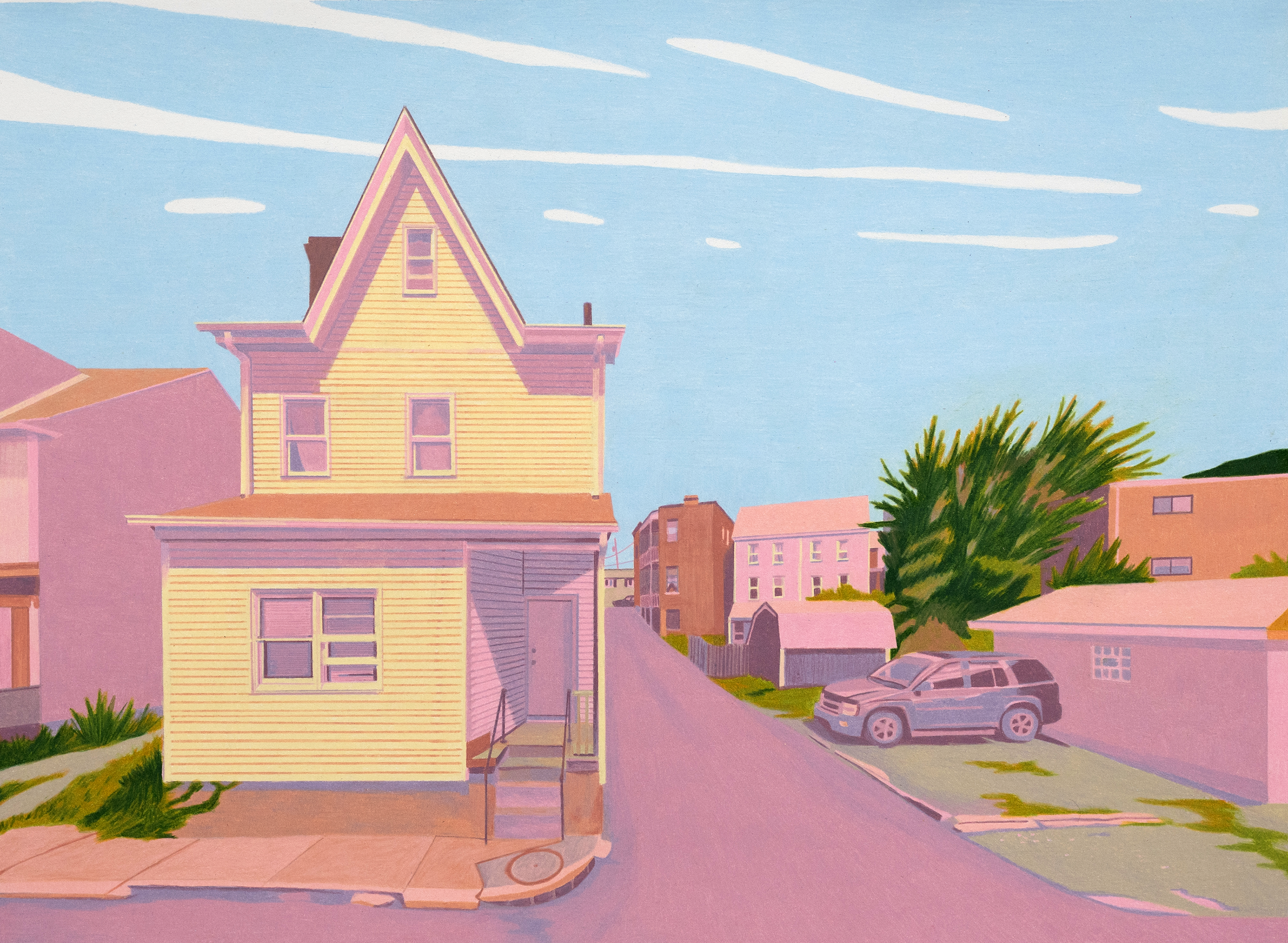 Sharpsburg, Colored pencil on paper, 18 x 24 inches, 2023