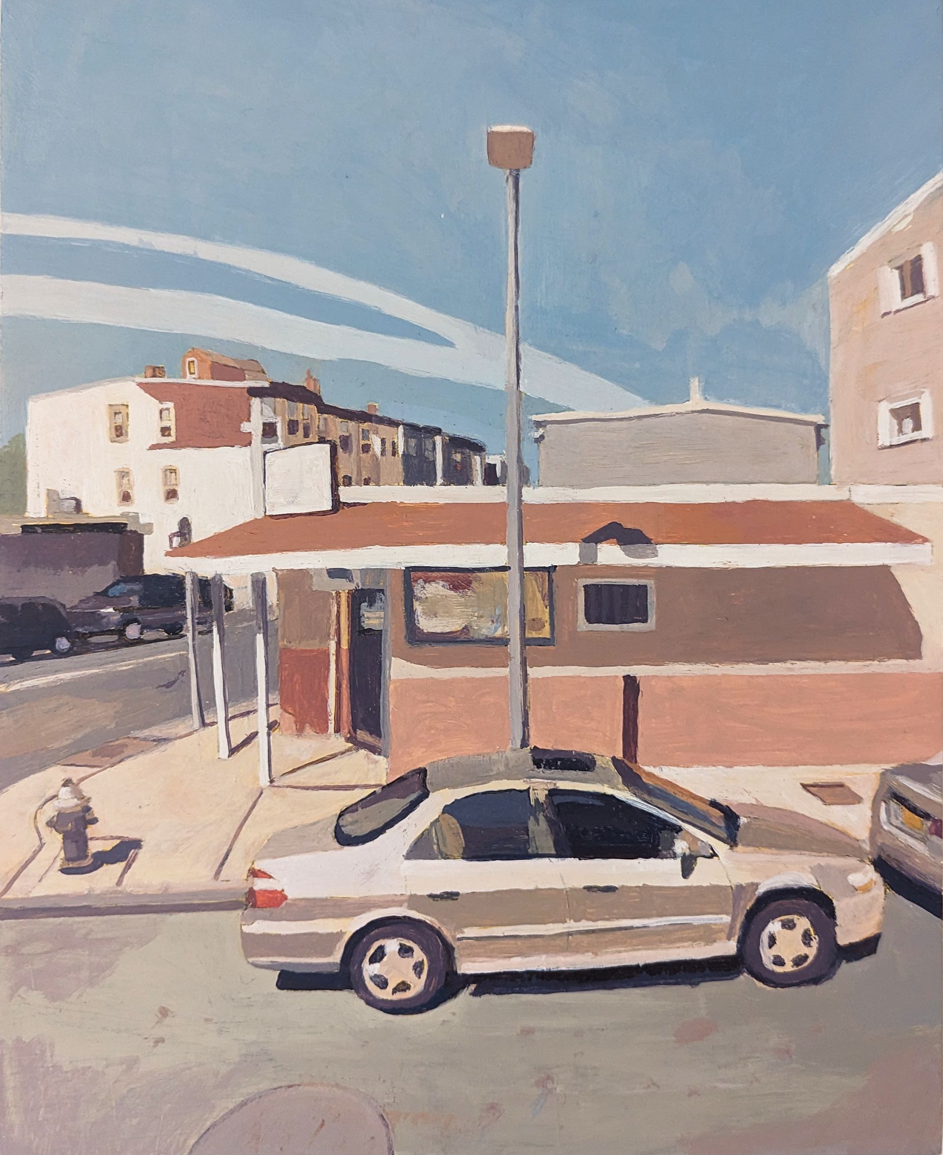 Sol Gloria Mundi, Acrylic on panel, 9 x 12 inches