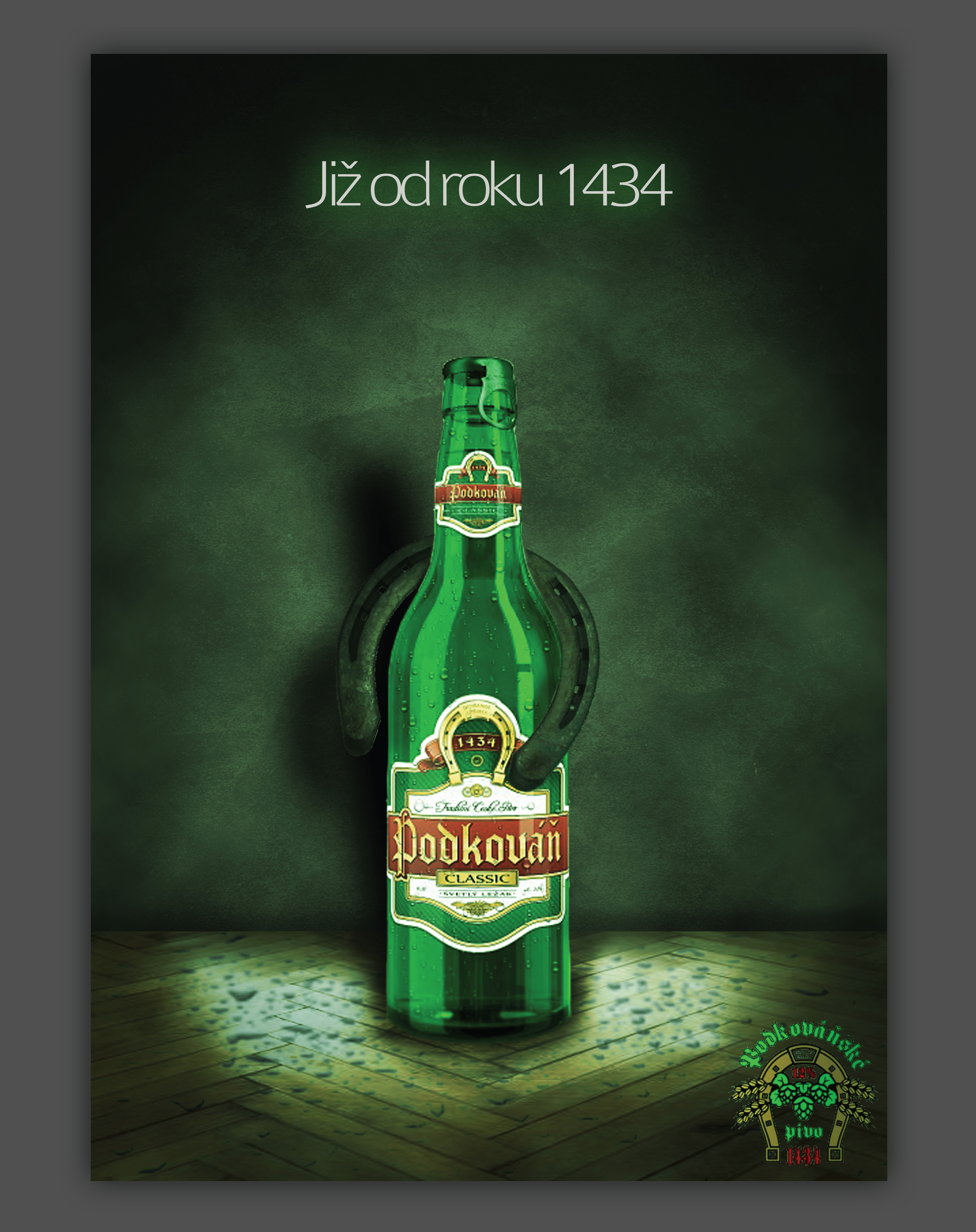 Plakát pivo Podkovaň
