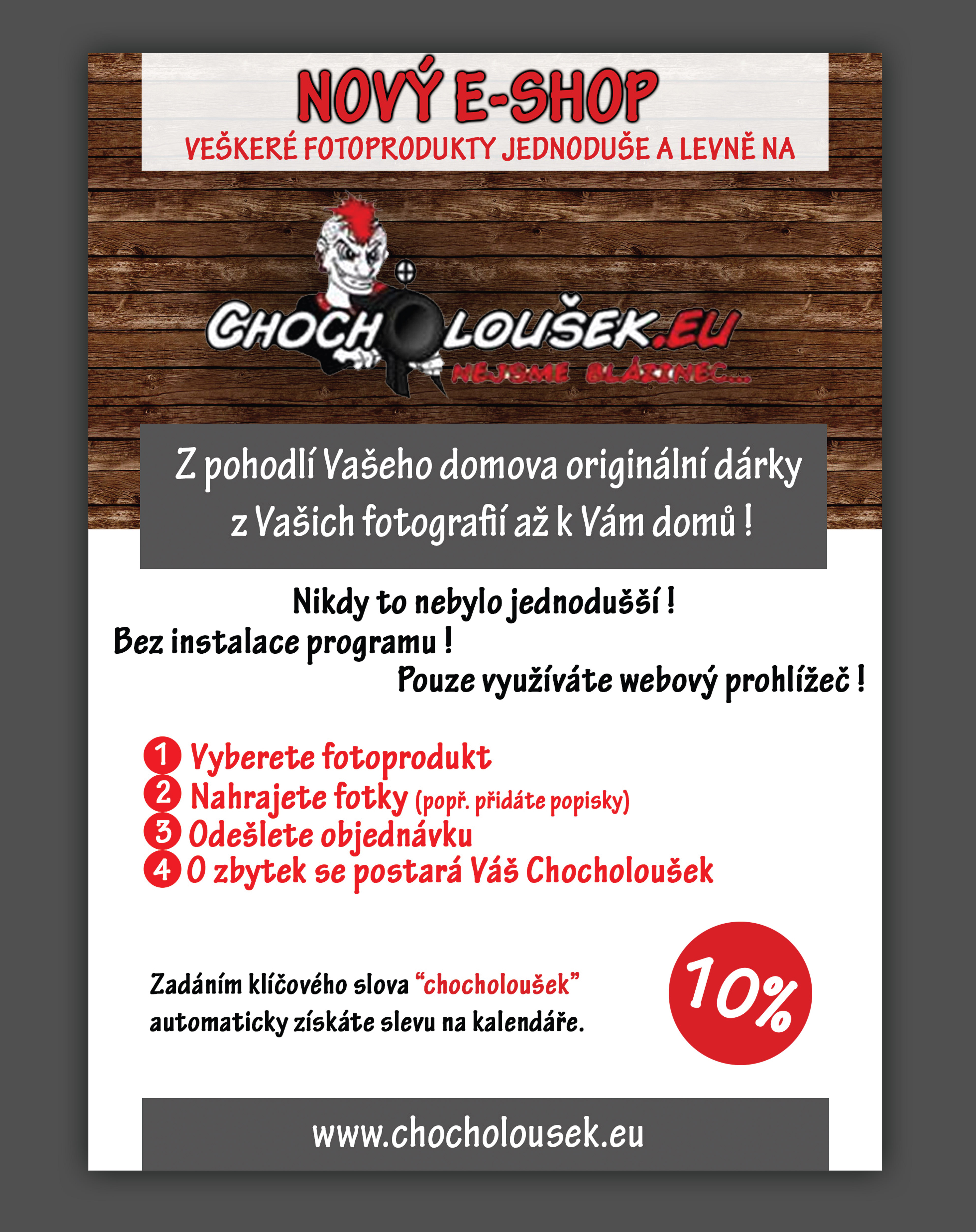 Leták "chocholousek"