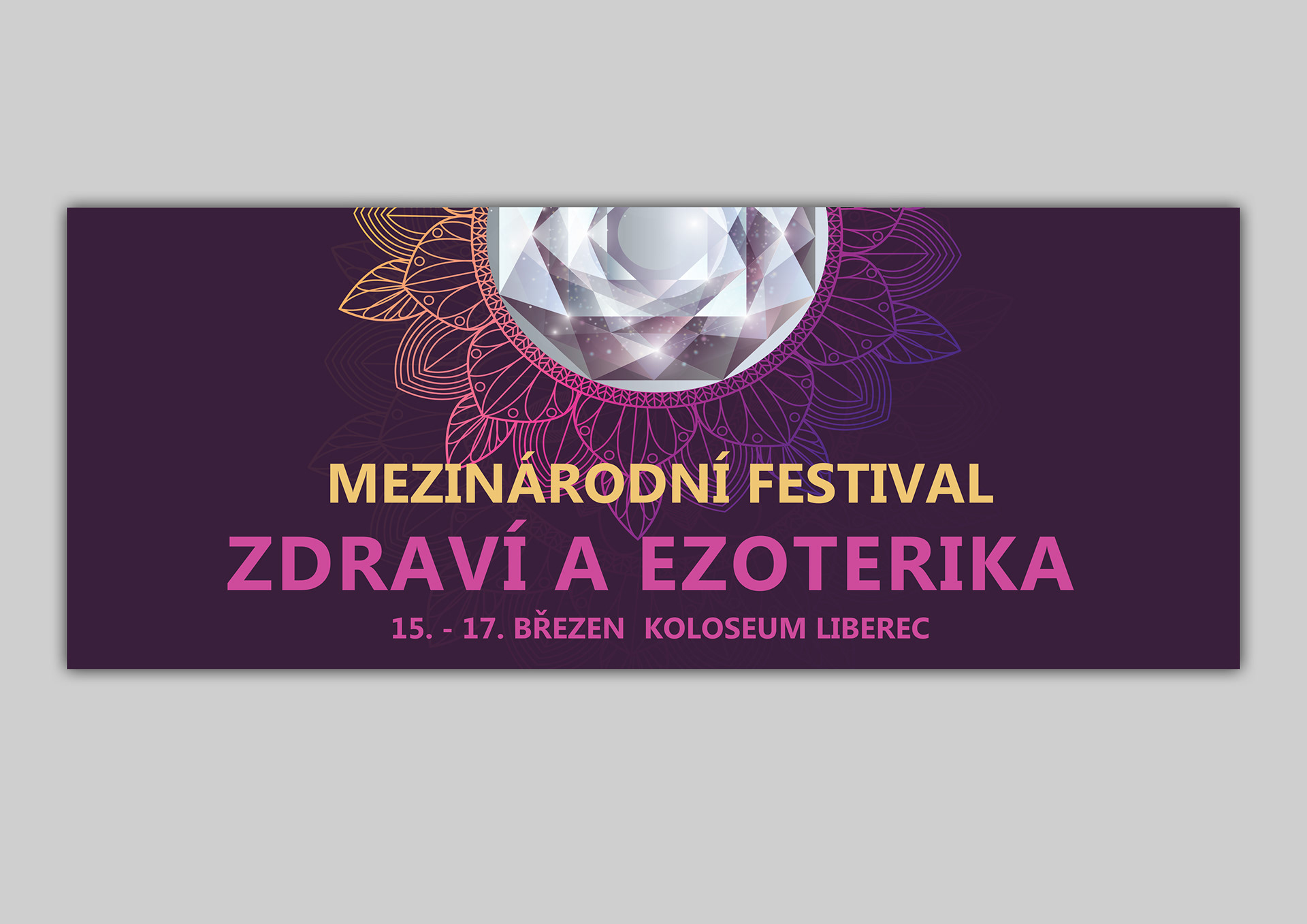 Banner "Mezinárodní festival zdraví a ezoteriky"
