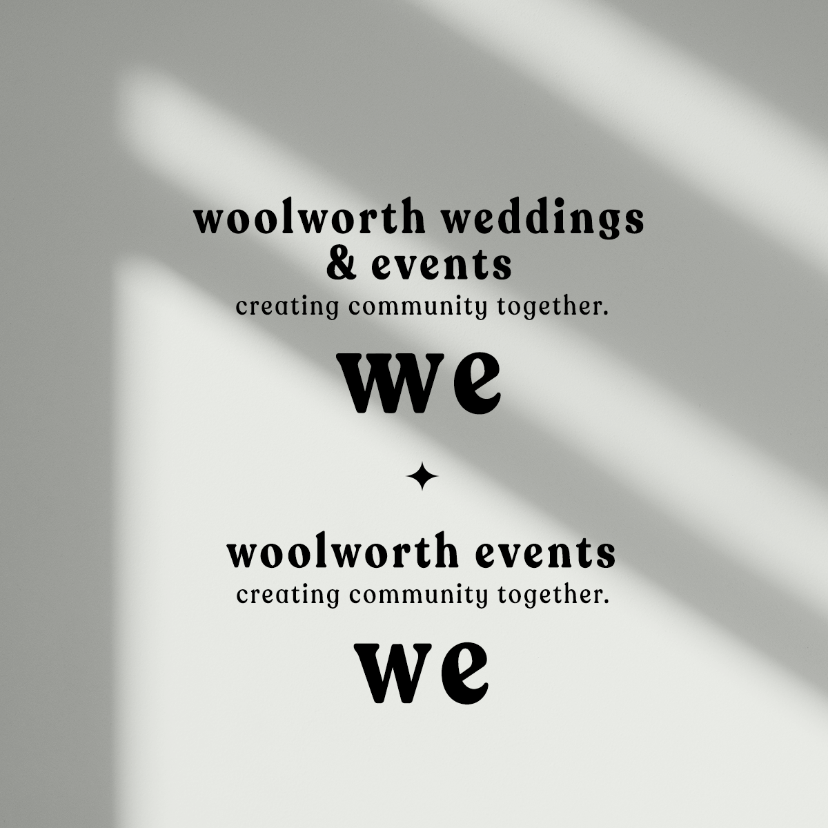 Logo Proposal for Woolworth Events, now called The Woolworth. (2021)