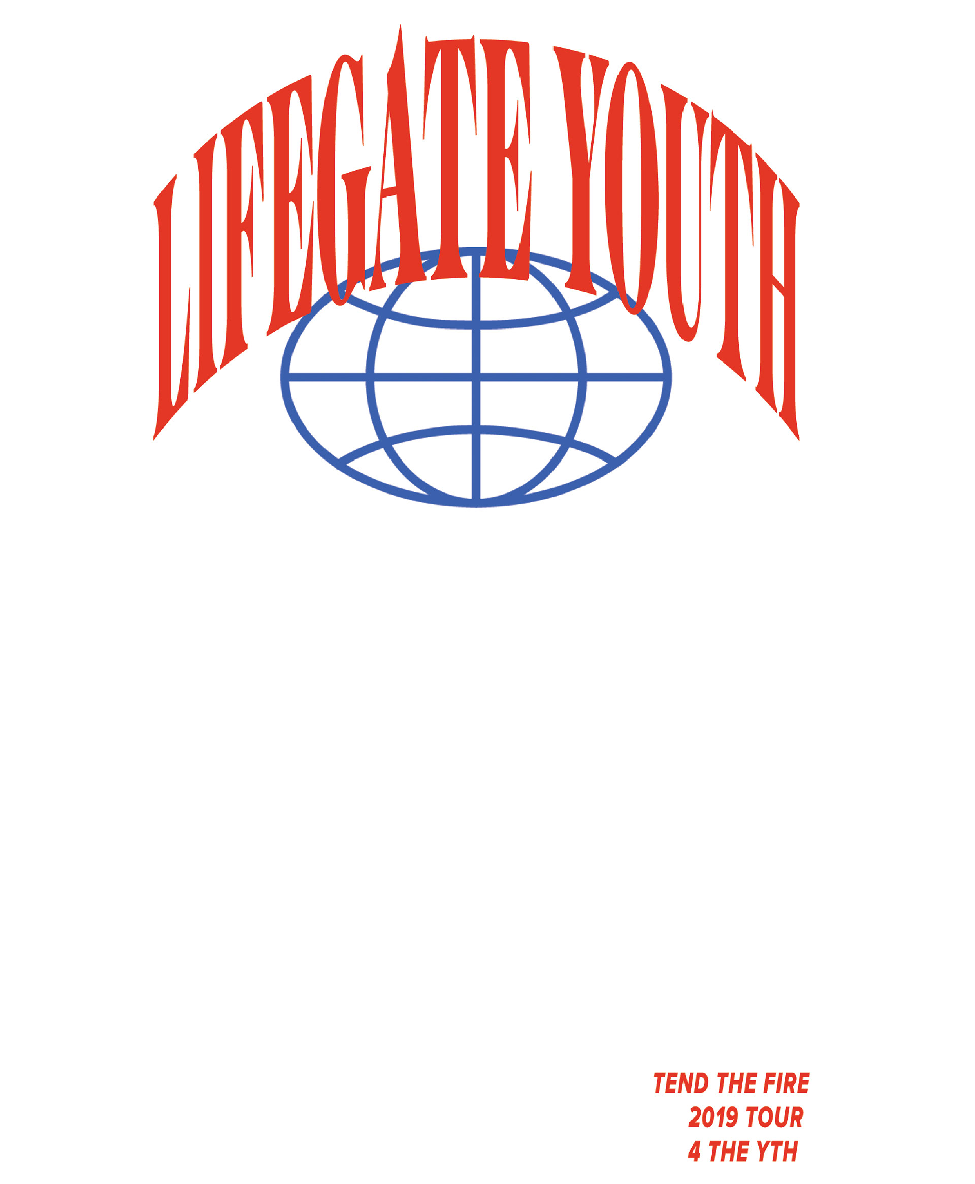 Front Shirt Design for Lifegate Church Youth. (2019)