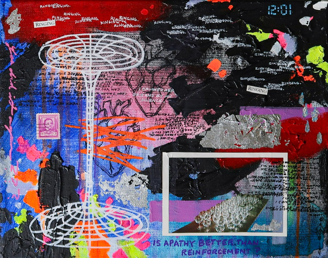 "Silence is a Black Hole", 14"x11".