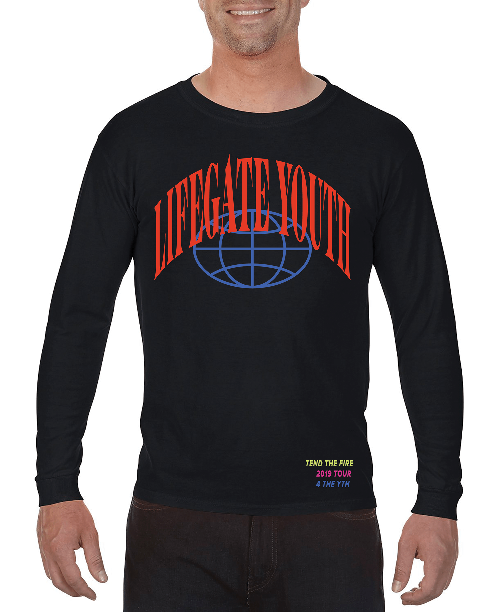 Shirt Mockup for Lifegate Church Youth (2019)