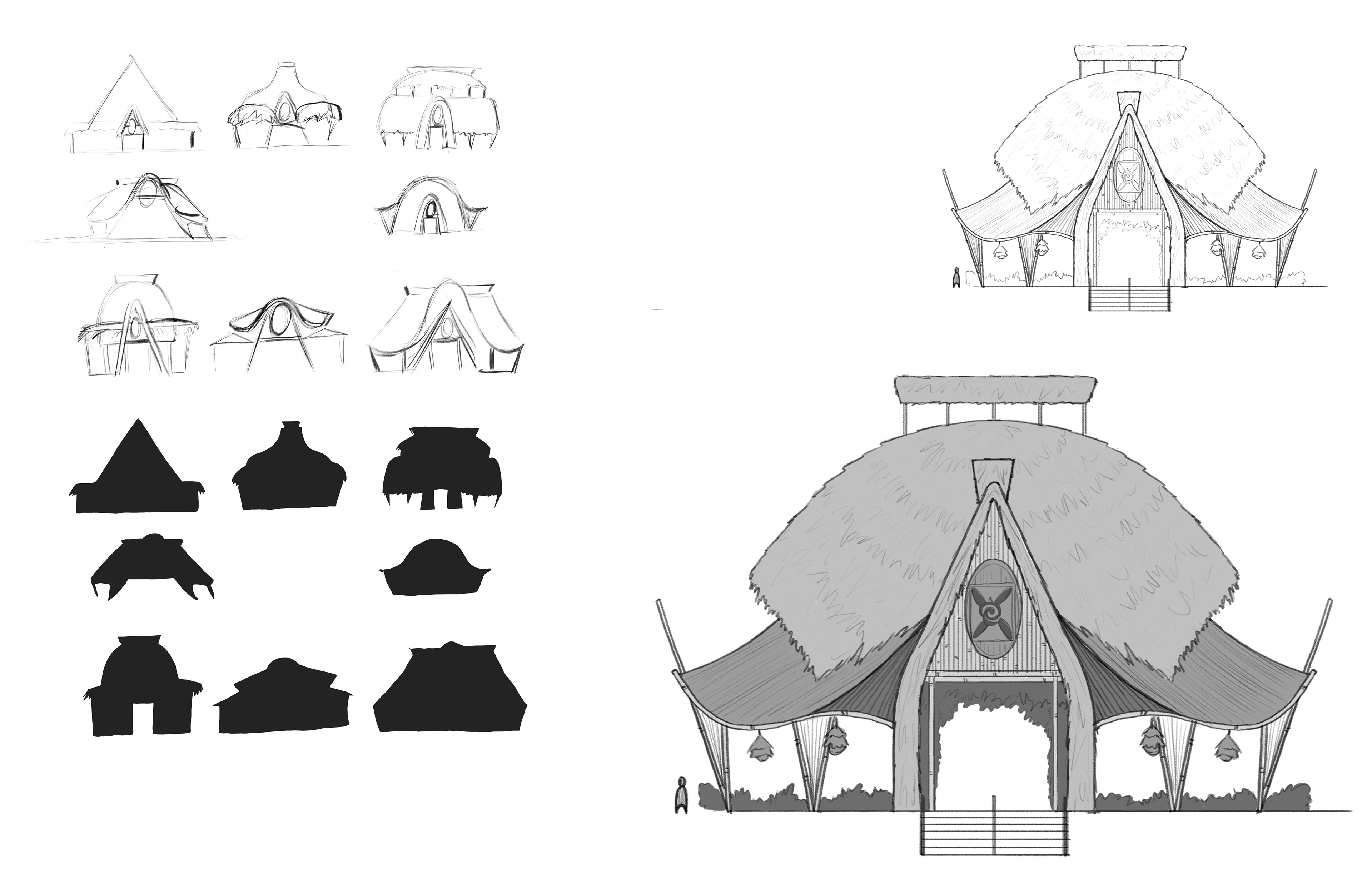 Moana Restaurant Ideation Sketches