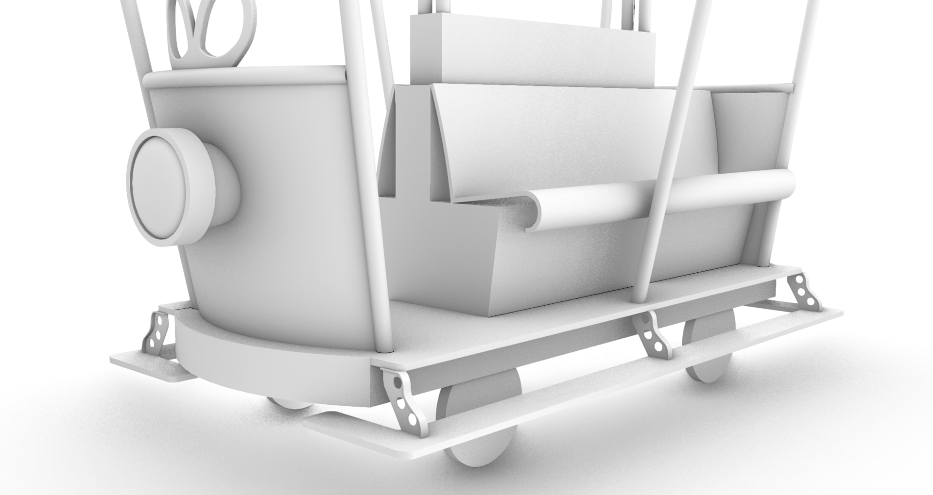 Personal Project - Disneyland Toontown Trolley, Details