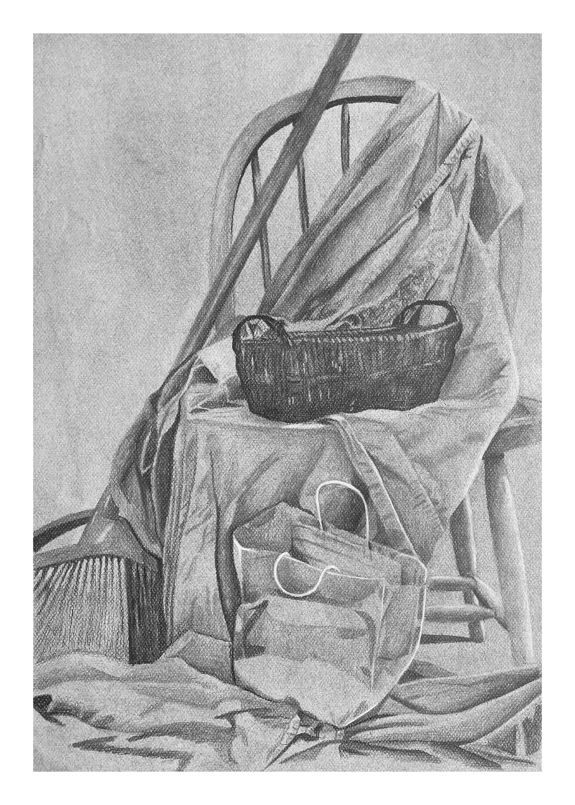 Still Life - Completed in Charcoal