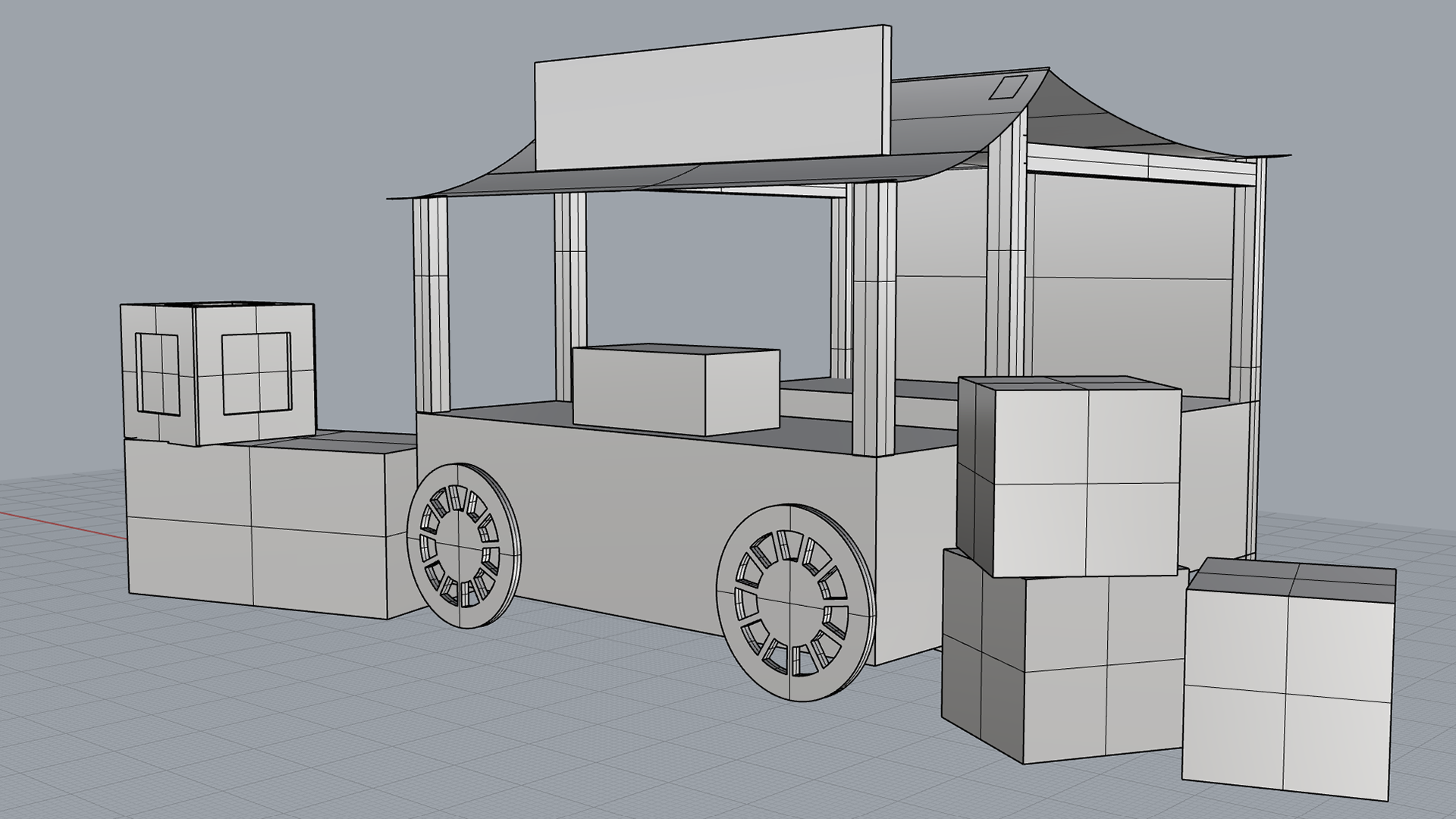 Kiosk Design - Basic Shaded Model
