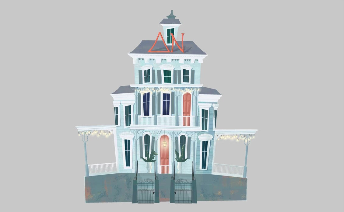 Rendered Facade Illustration - Completed in Photoshop