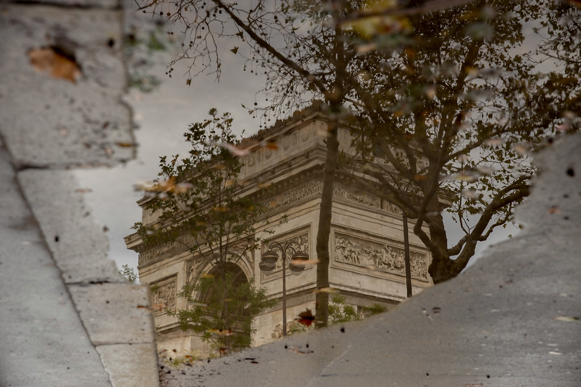 Paris in the puddles