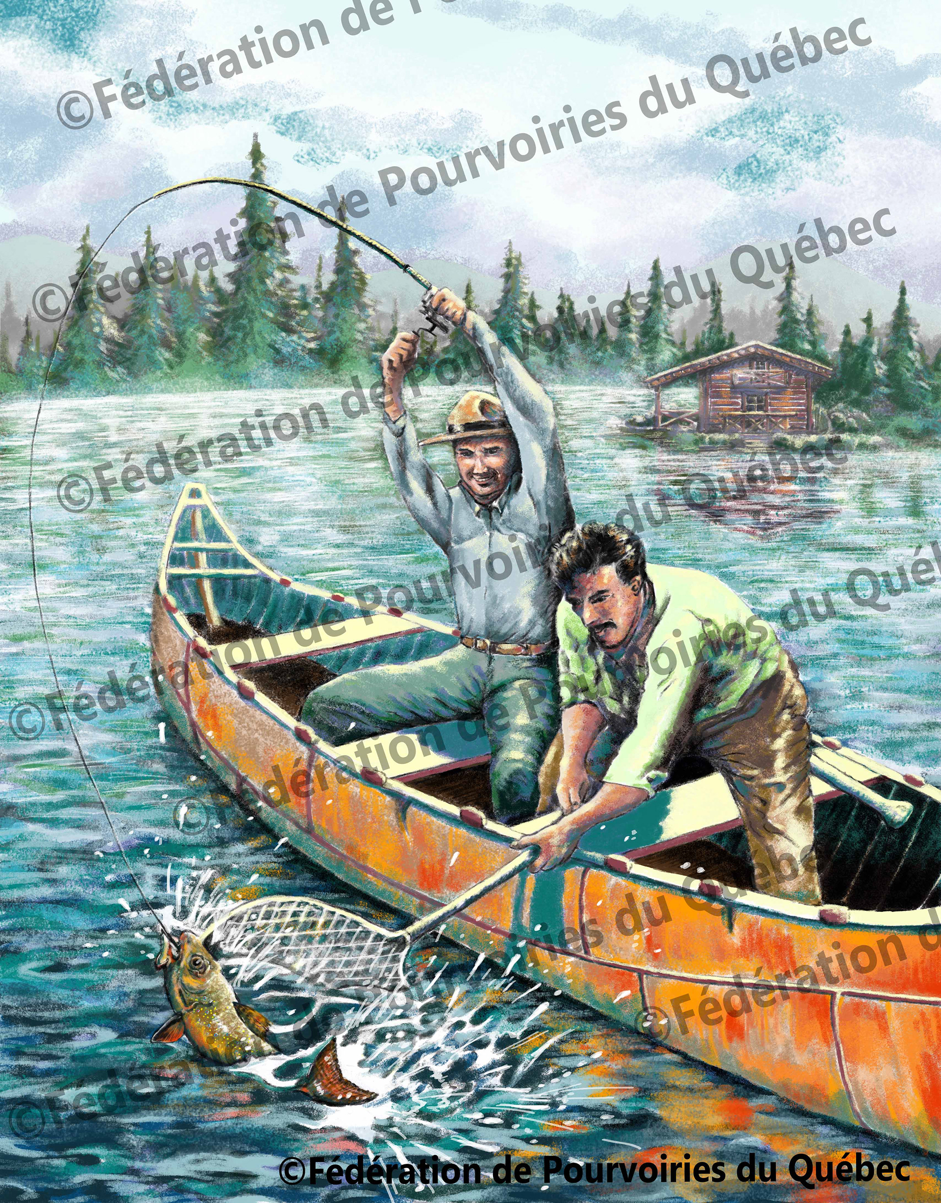 Couverture de la revue Guide de la pourvoiries du Québec - 2020