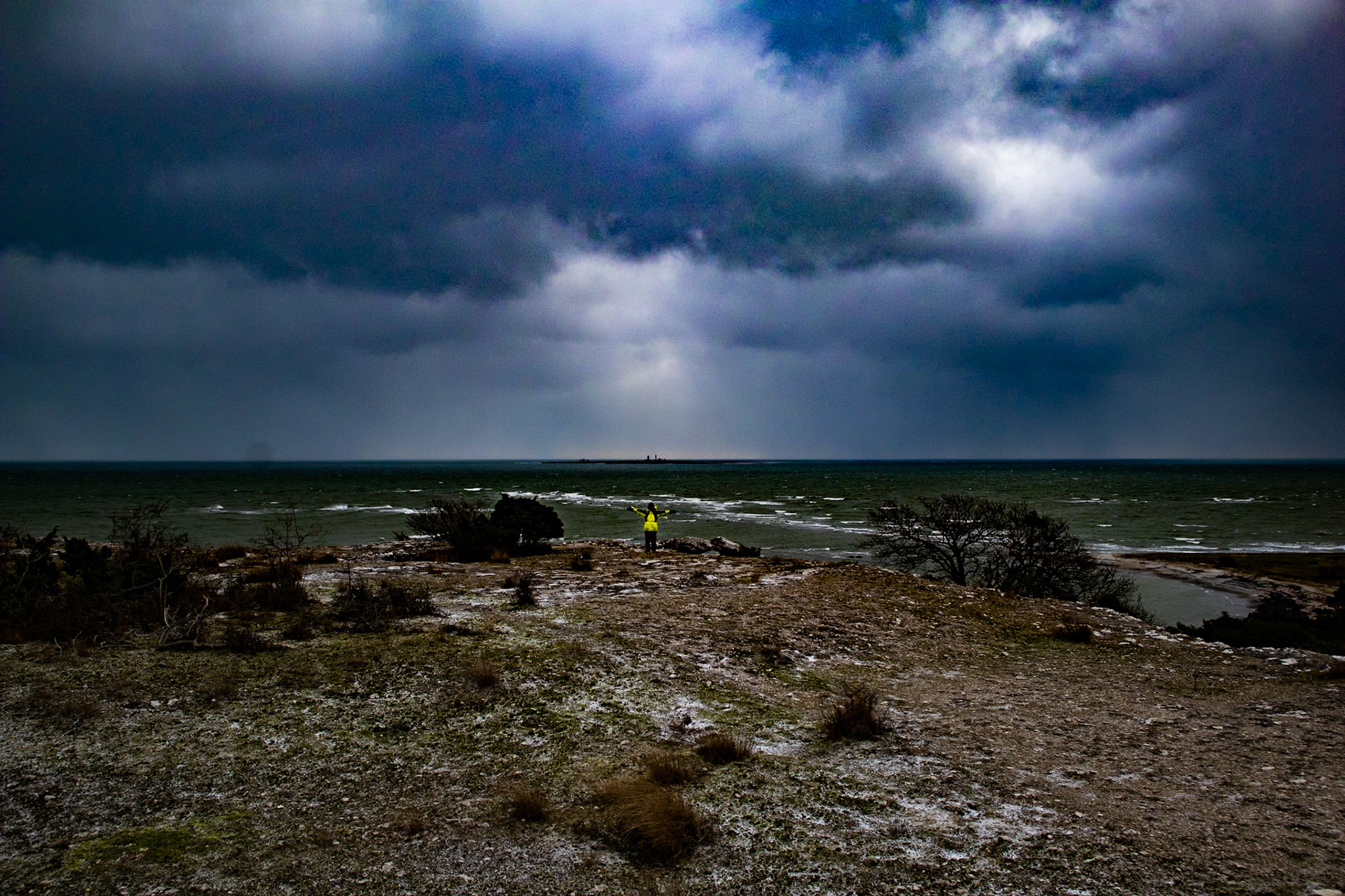 Östergarn, ruggigt ställe i januari