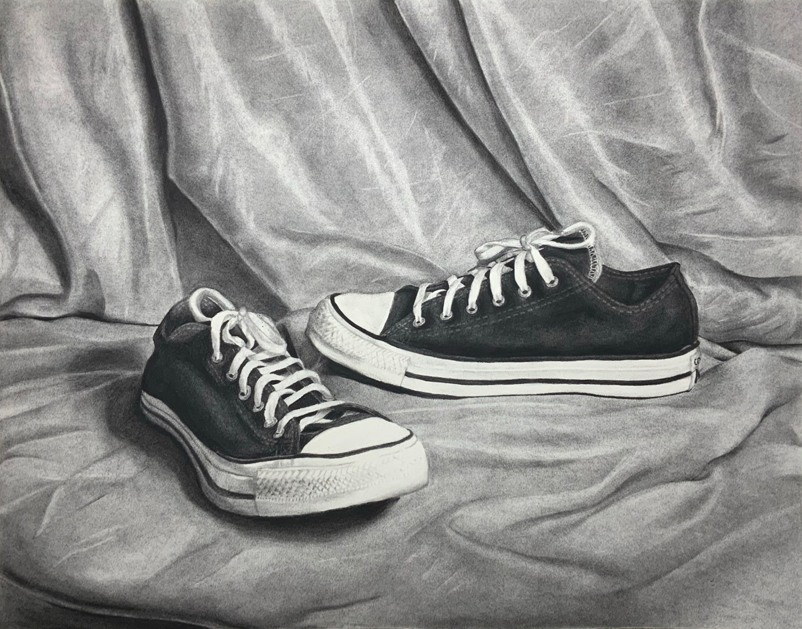 Still Life Charcoal Drawing
