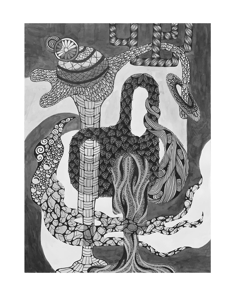 Ink Bio Form Illustration