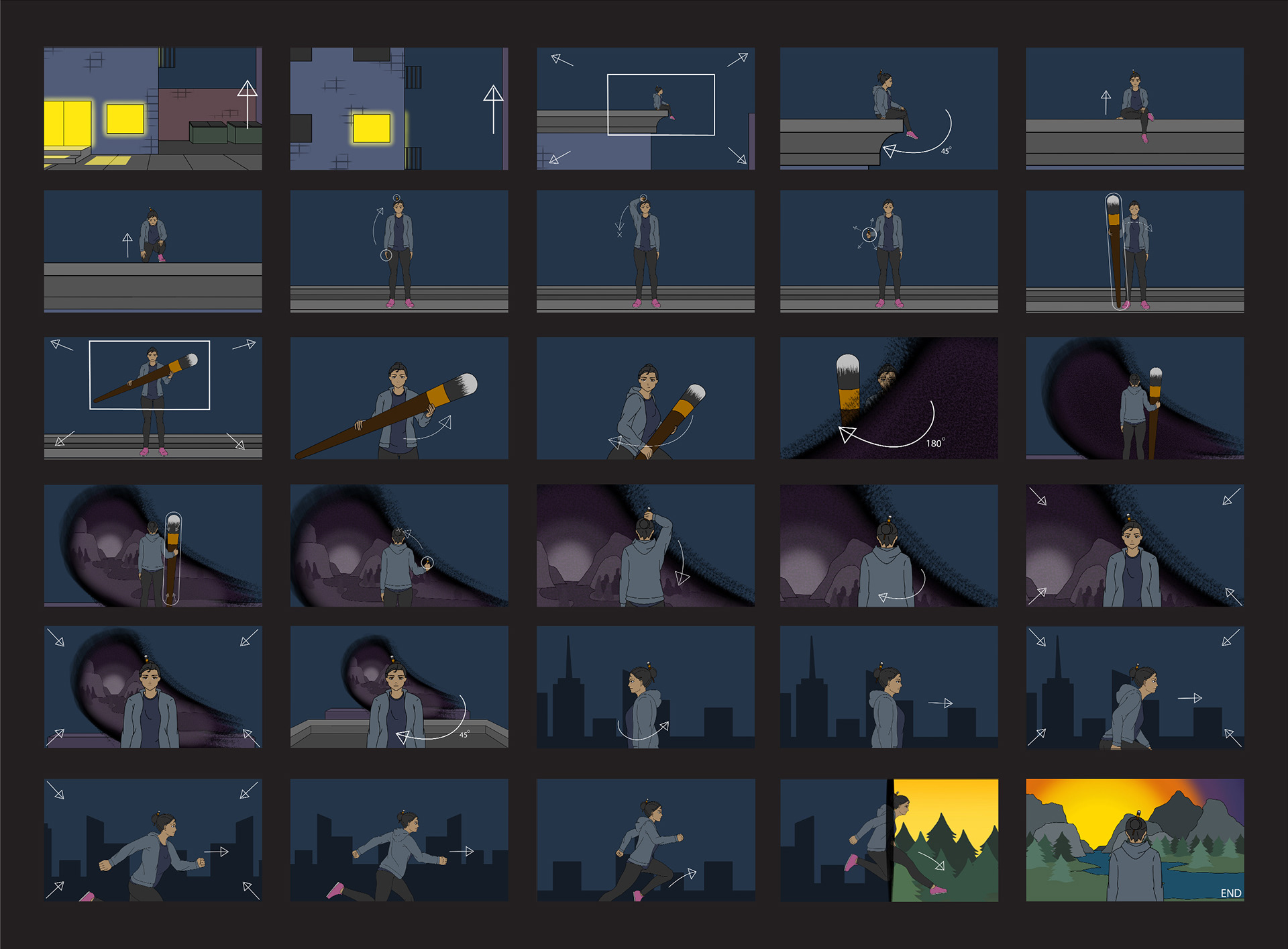 Developed/Rendered Storyboard