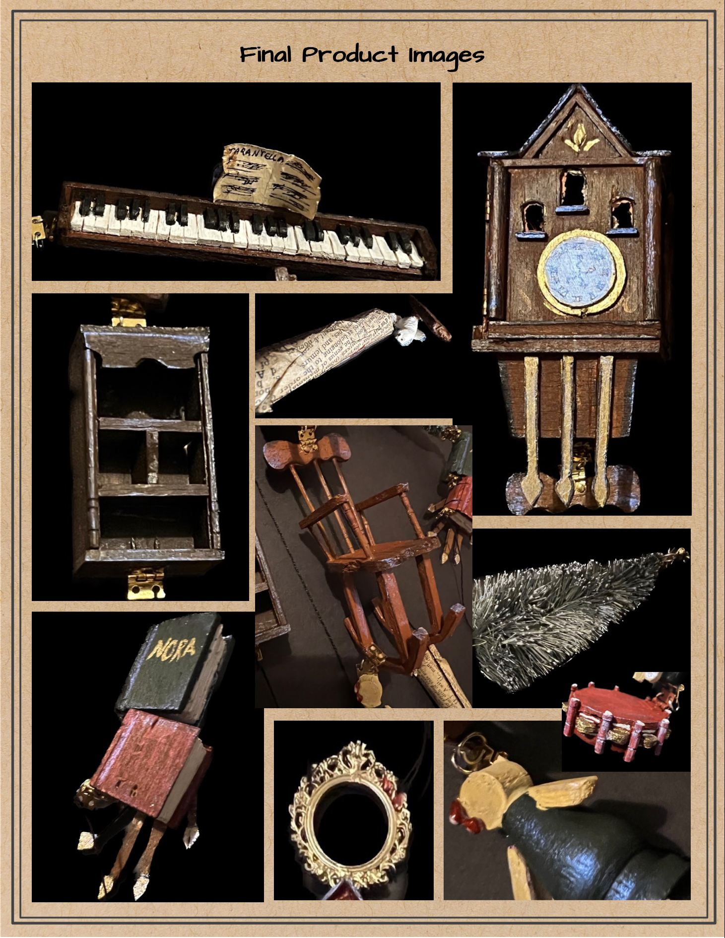 Miniature close-ups.