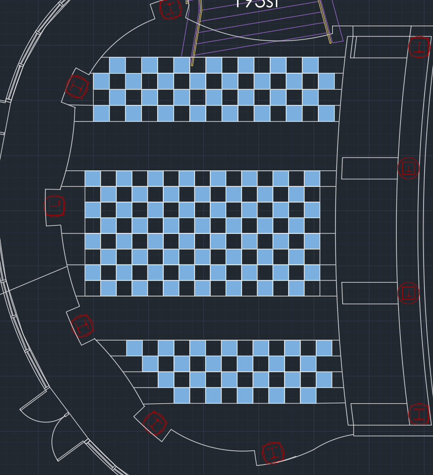 Canopy Layout over Lobby Groundplan