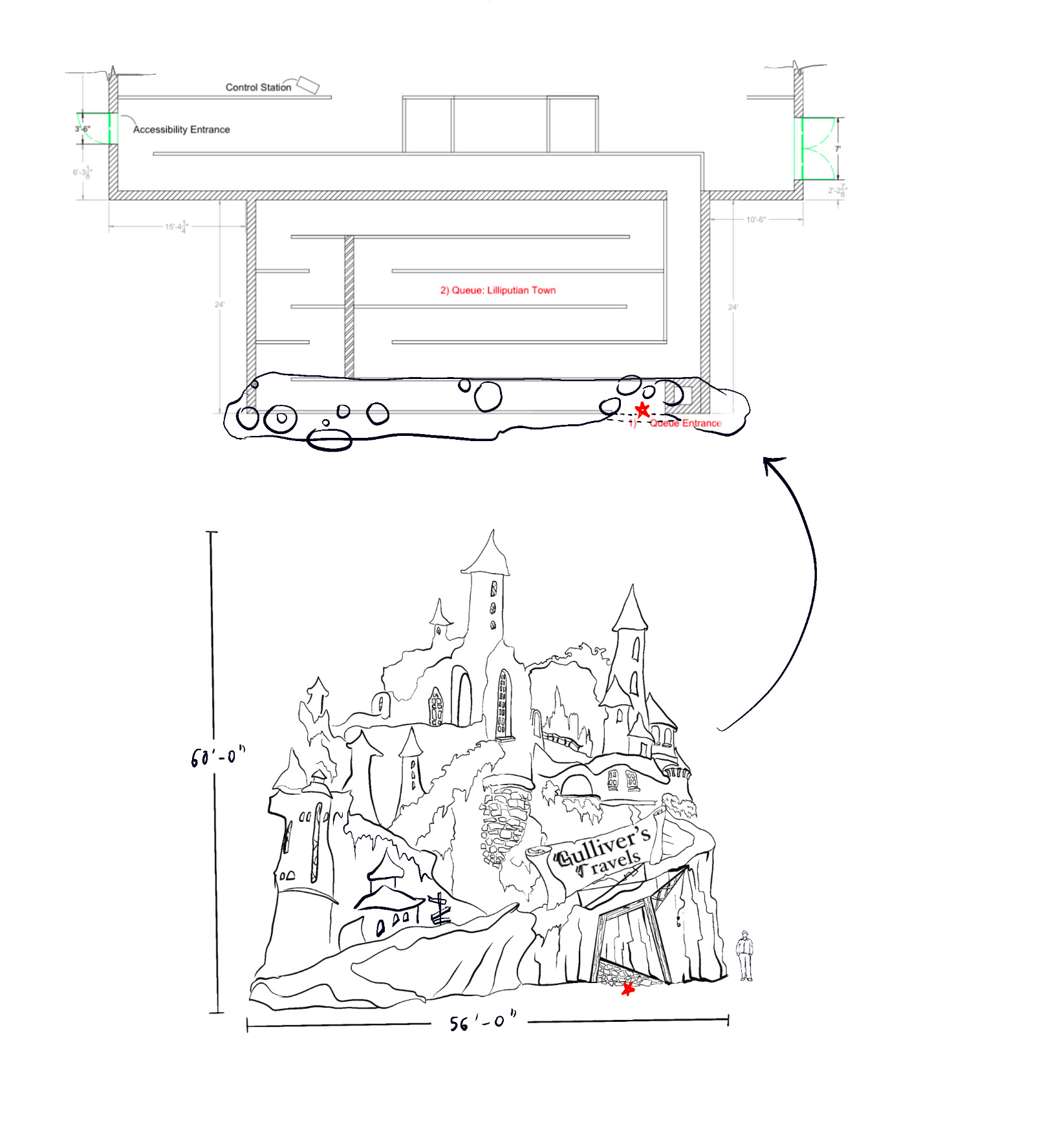 Entrance Sketch Elevation