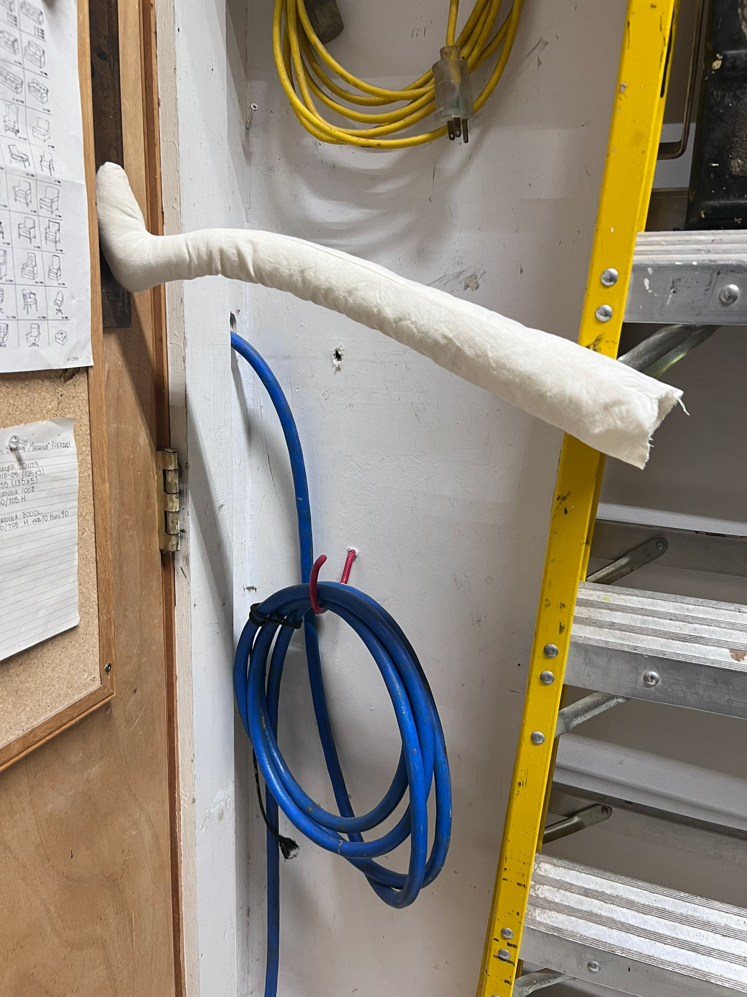 Testing magnets in the limbs so she could magnet to the set.