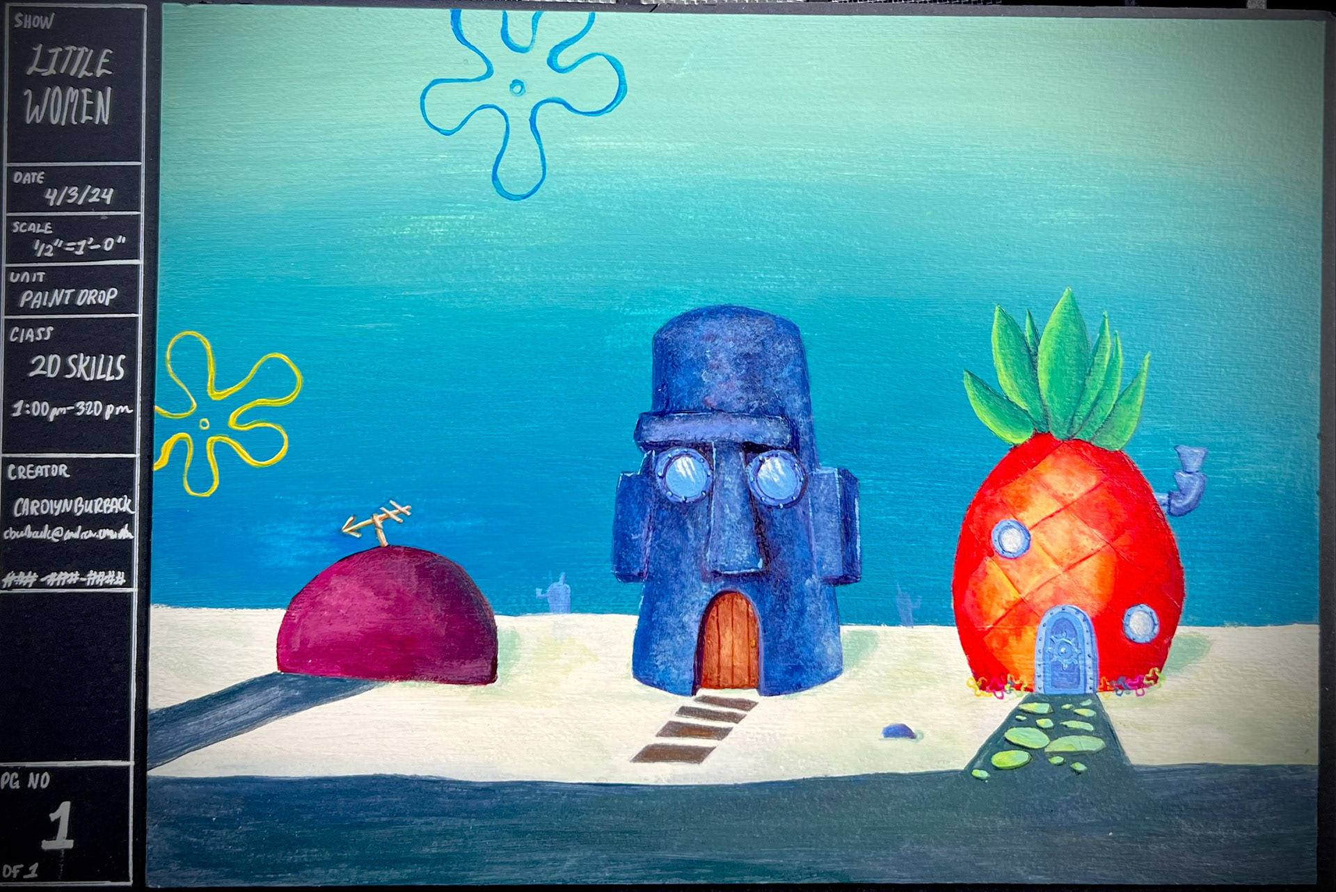 Spongebob's Conch St in Acyrlic