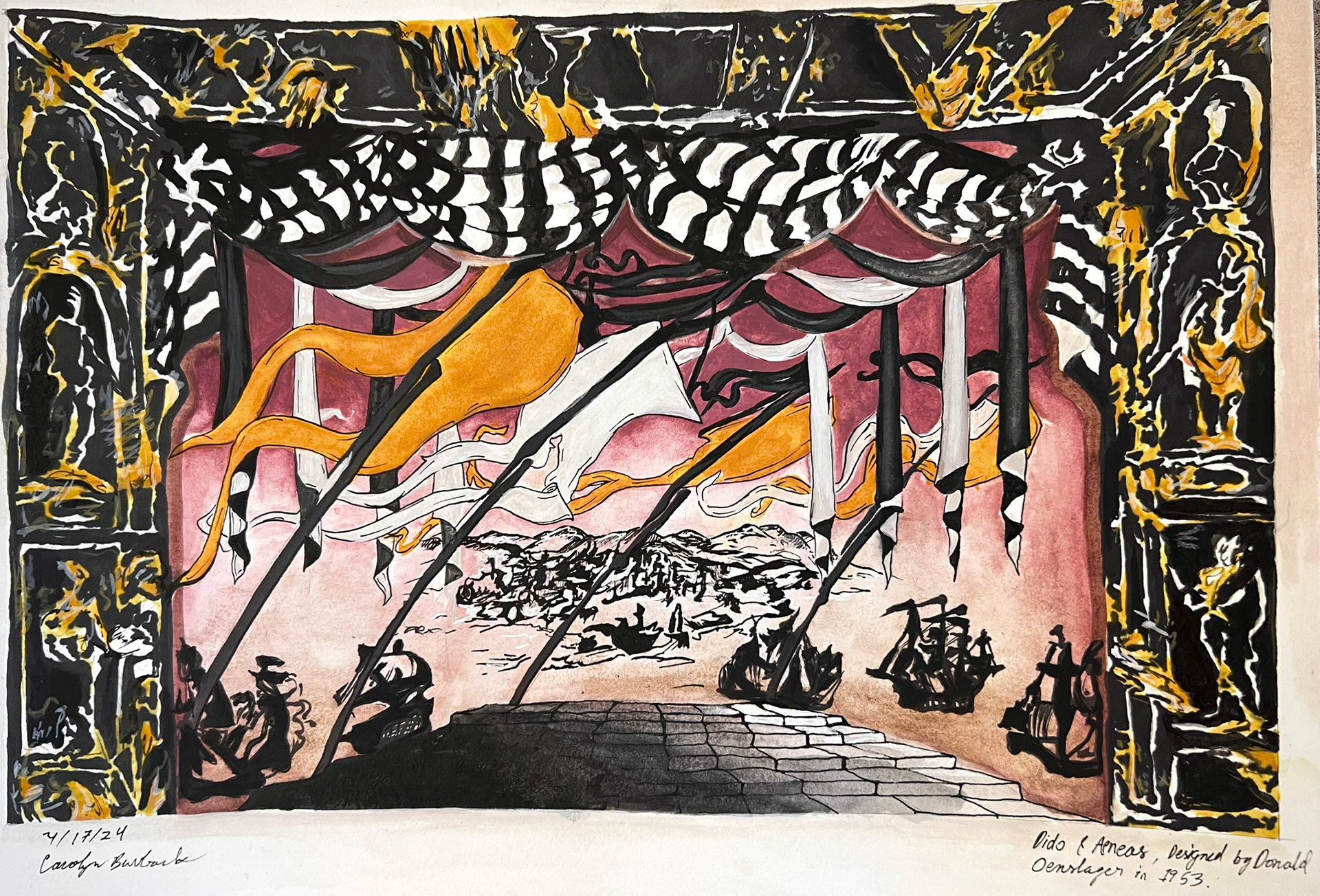 Master Copy of a Donald Oenslager Watercolor 