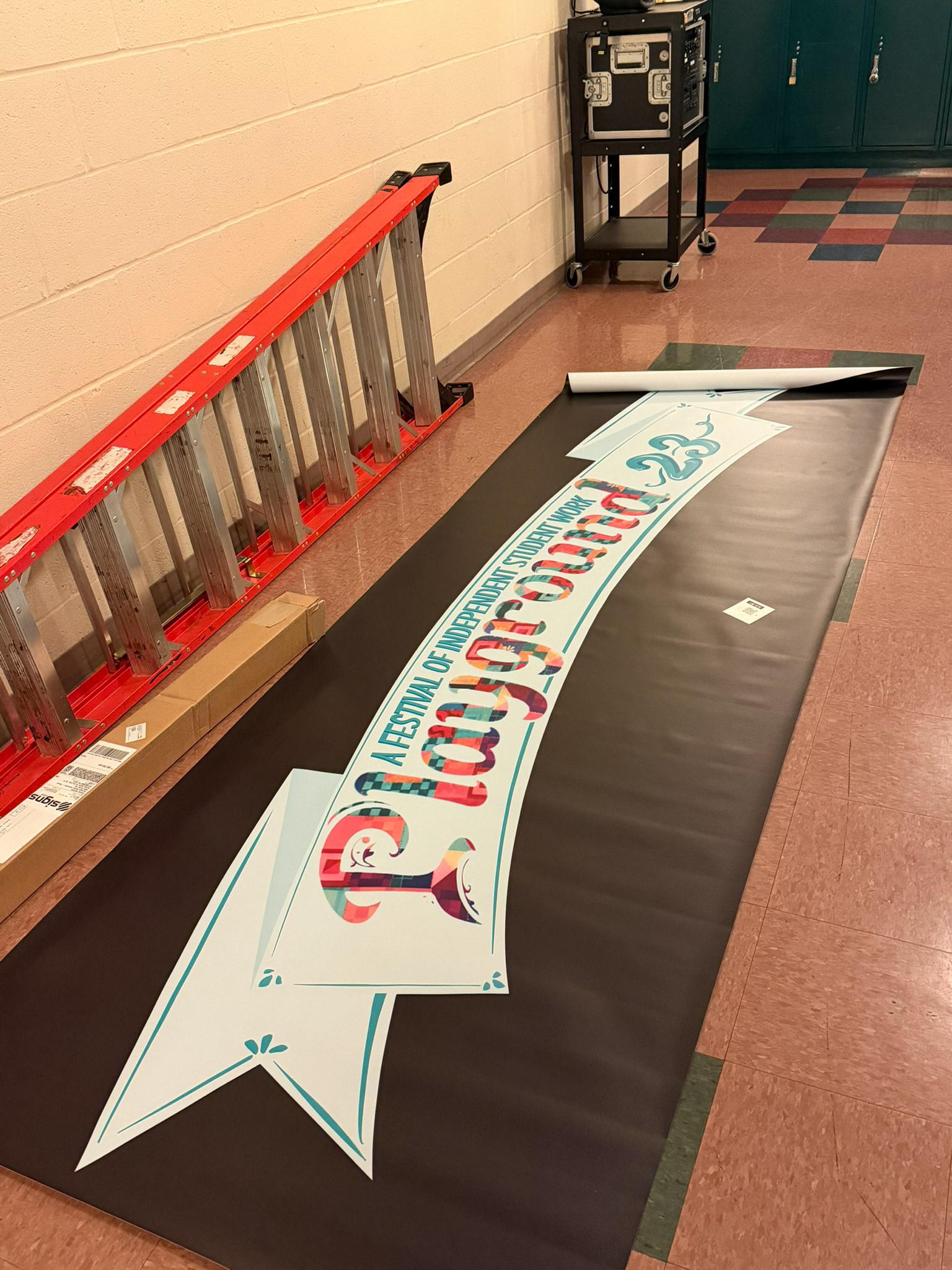 Cutting out the Banner