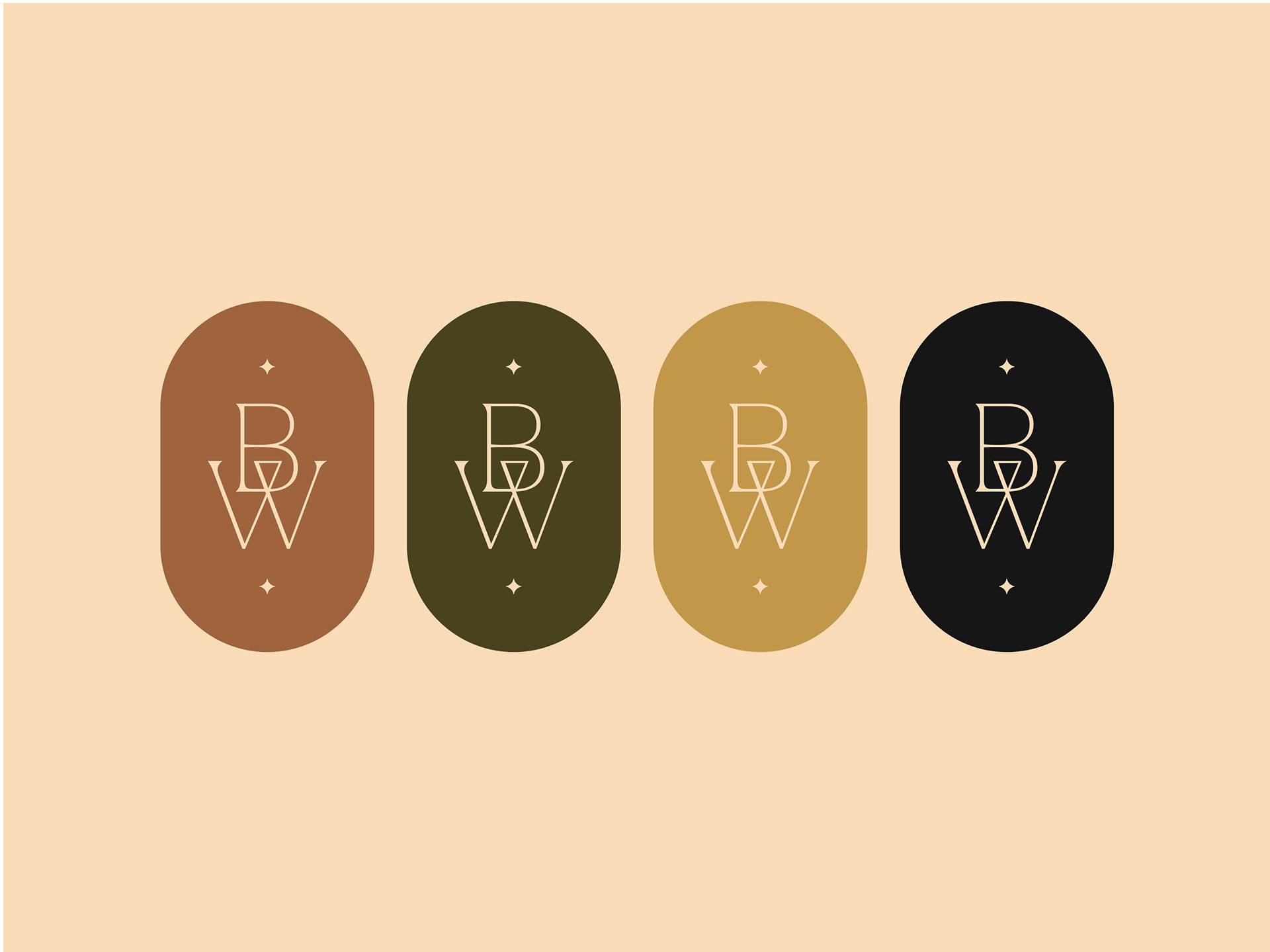 There are 4 icons for Brooklyn West, depicting the earthy color palette that was inspired by the desert and western scenery.