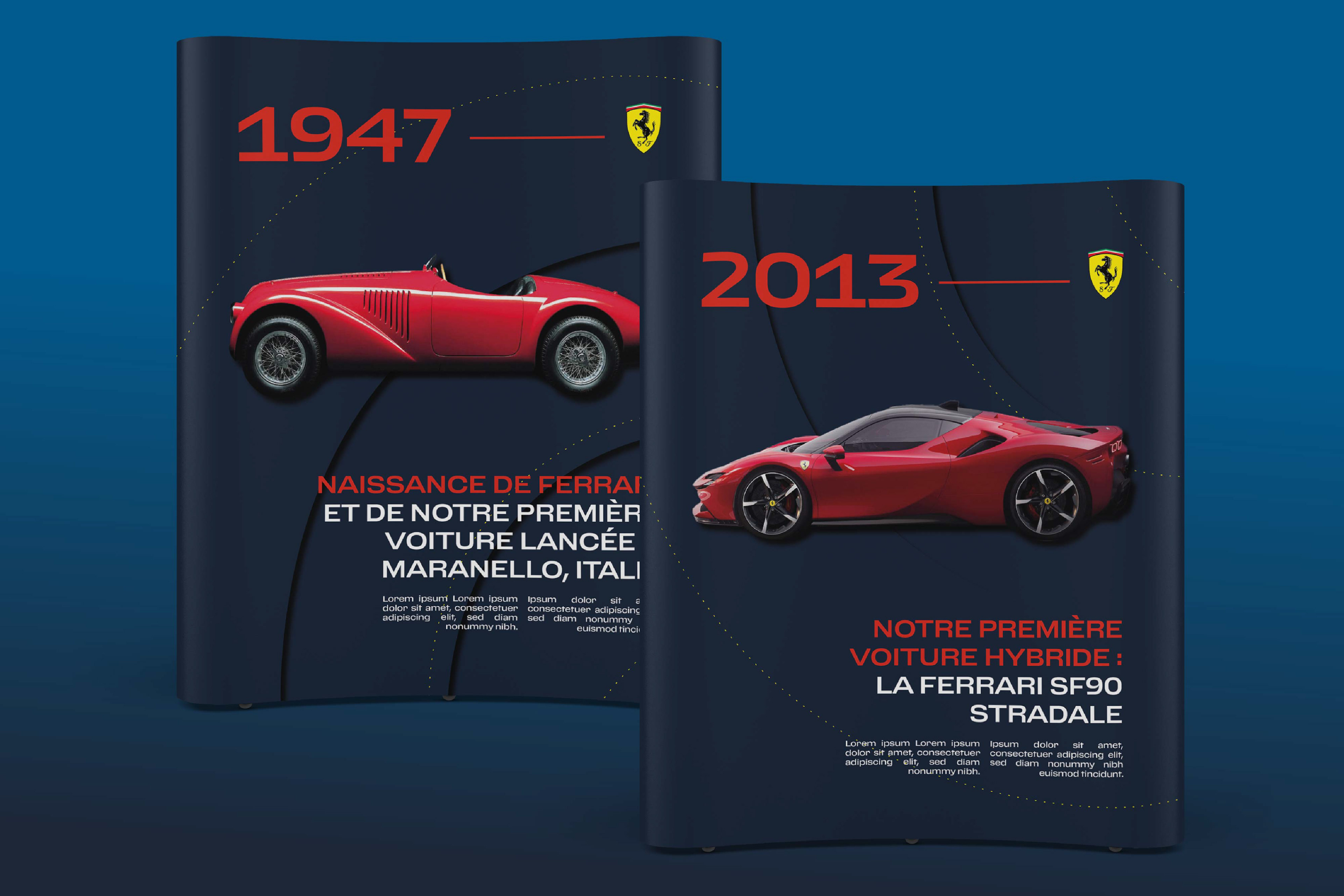 Panneaux d'exposition - Ferrari