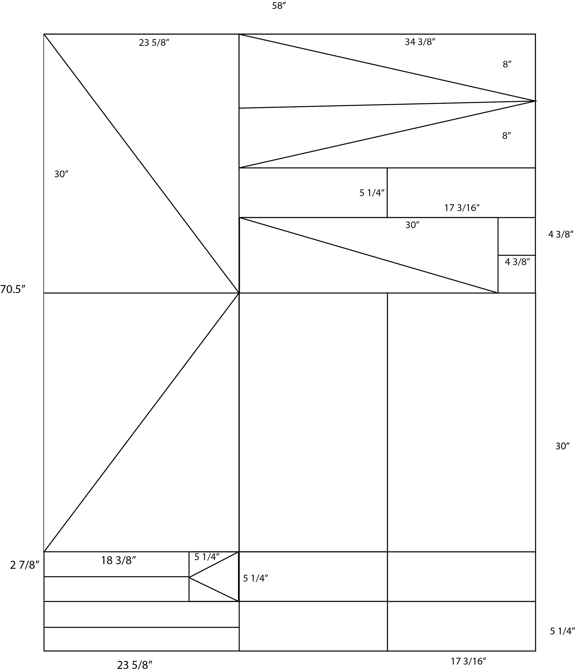 Zero waste dress pattern layout