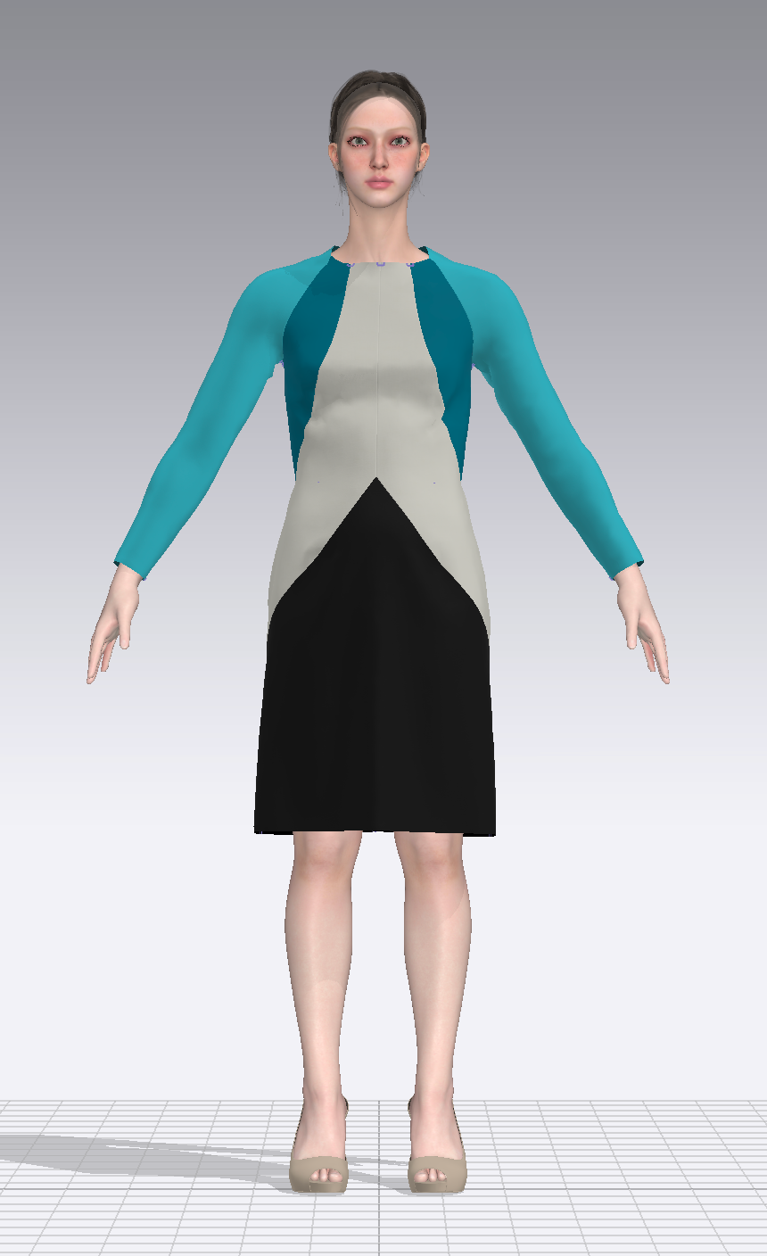 Look 4 digital simulation front view