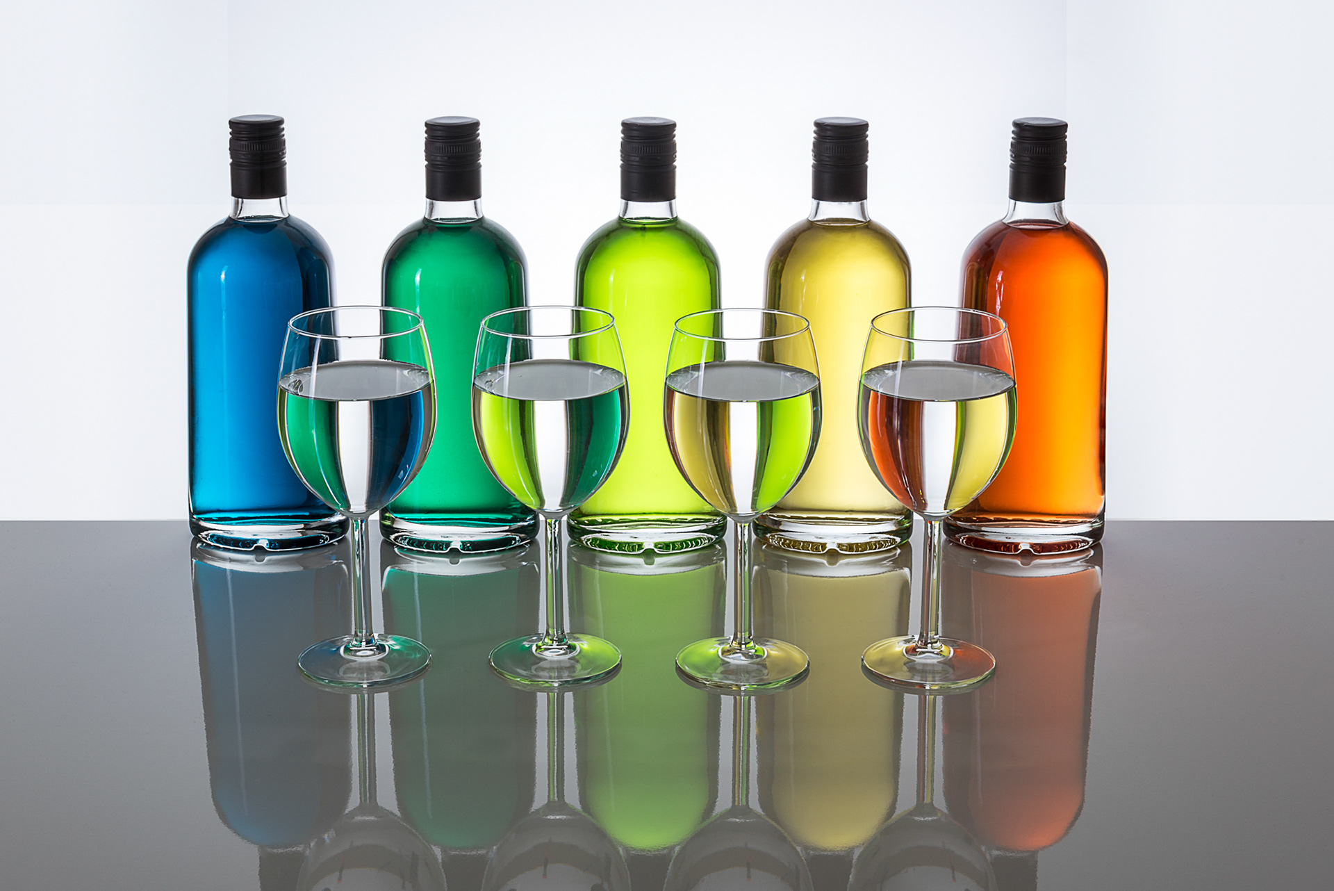 Glas-Wasser-optische-Gesetze