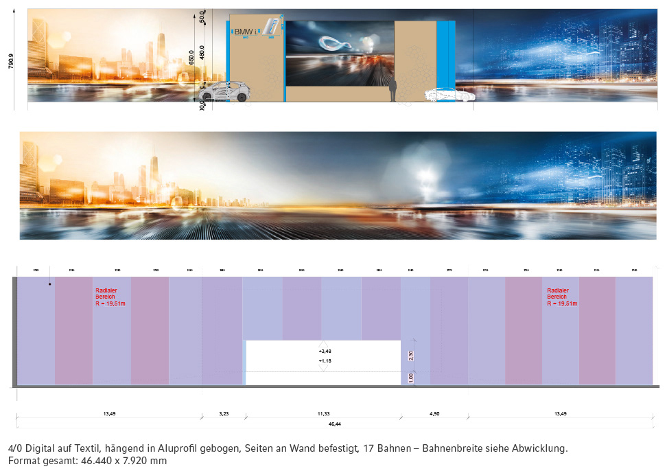 Highlighgrafik BMW i Lounge – Finales Layout & Umsetzung