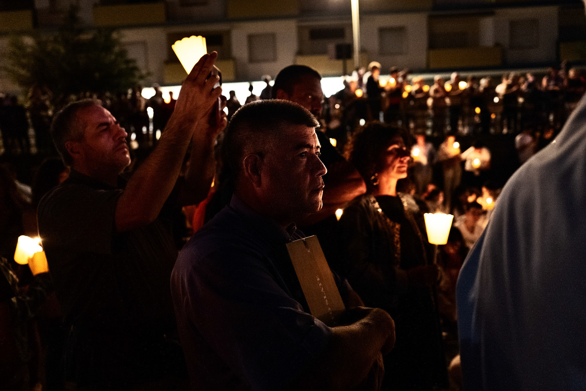 Don Rito Alvarez, Vallecrosia's priest, one of the organisers of the event