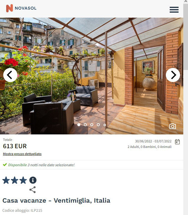 casa vacanze a Ventimiglia