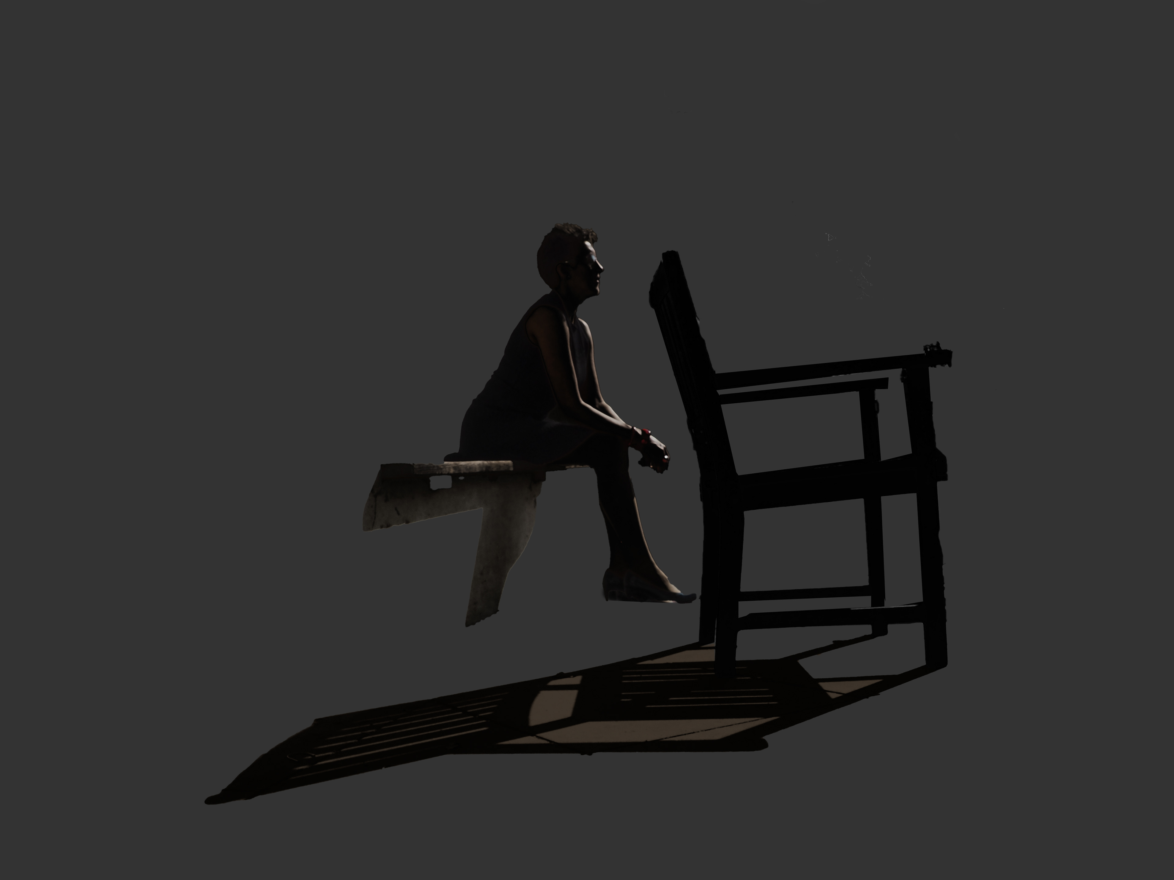 Chair and Model: Grey