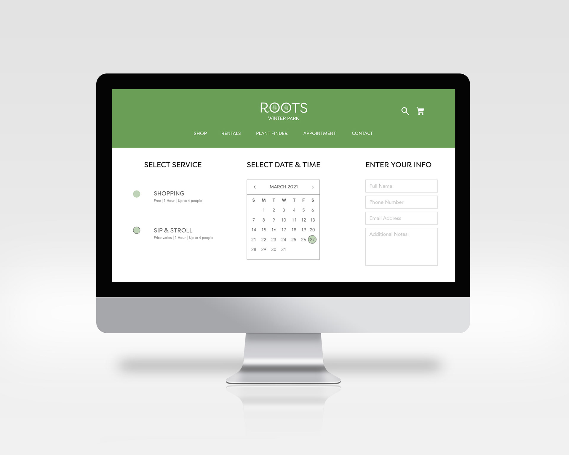 Appointment Booking Page