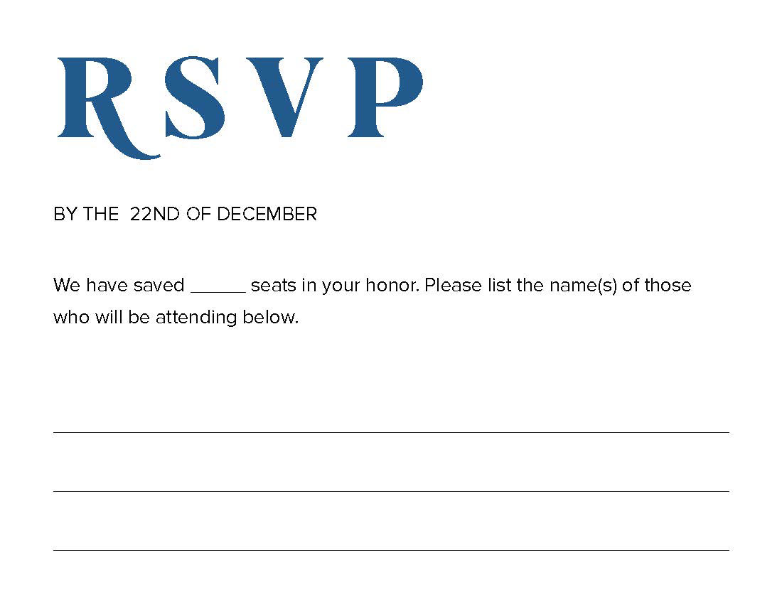 RSVP Card (Back)